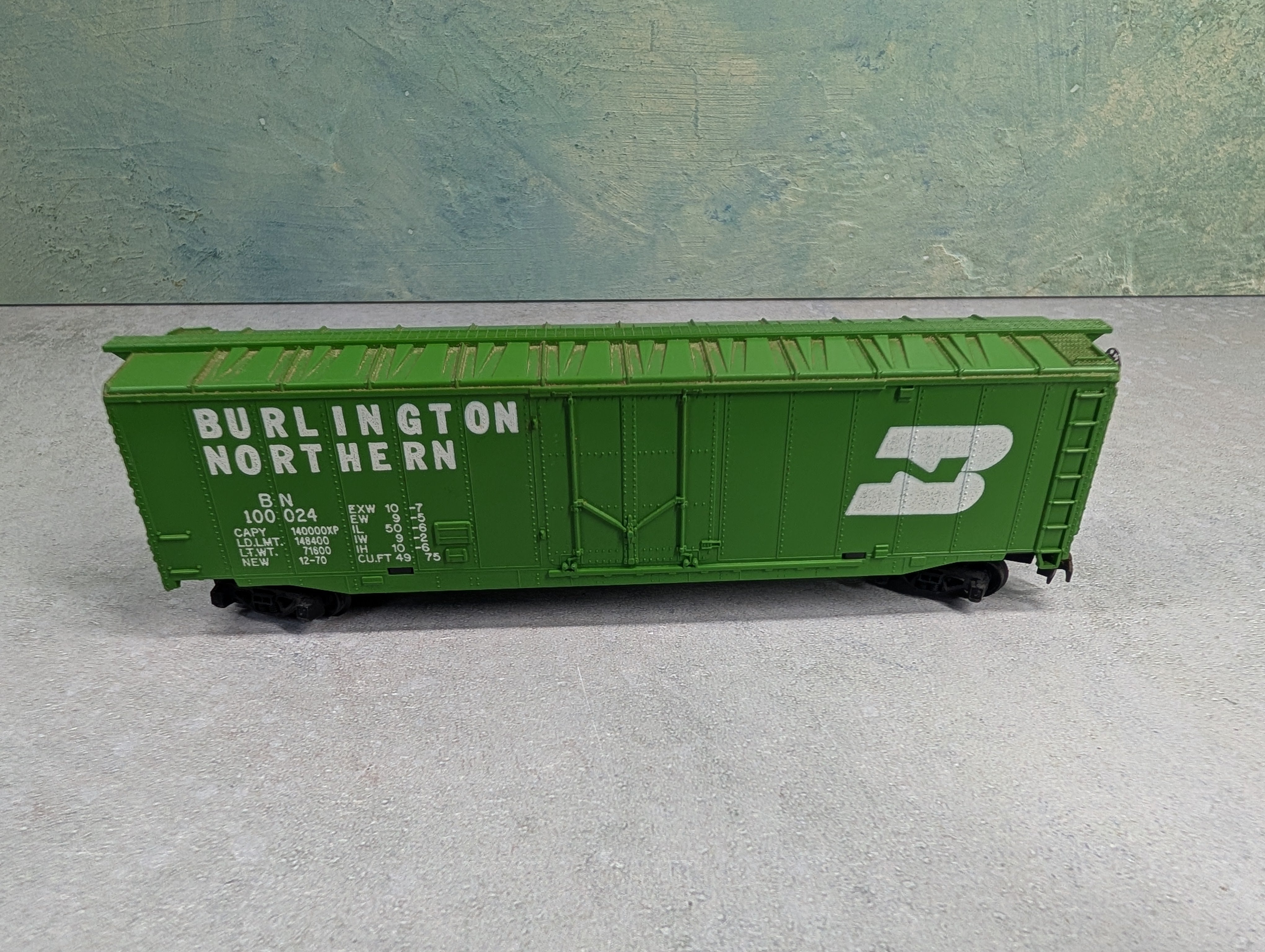 USED Tyco HO Scale 50' Box Car Burlington Northern BN #100024