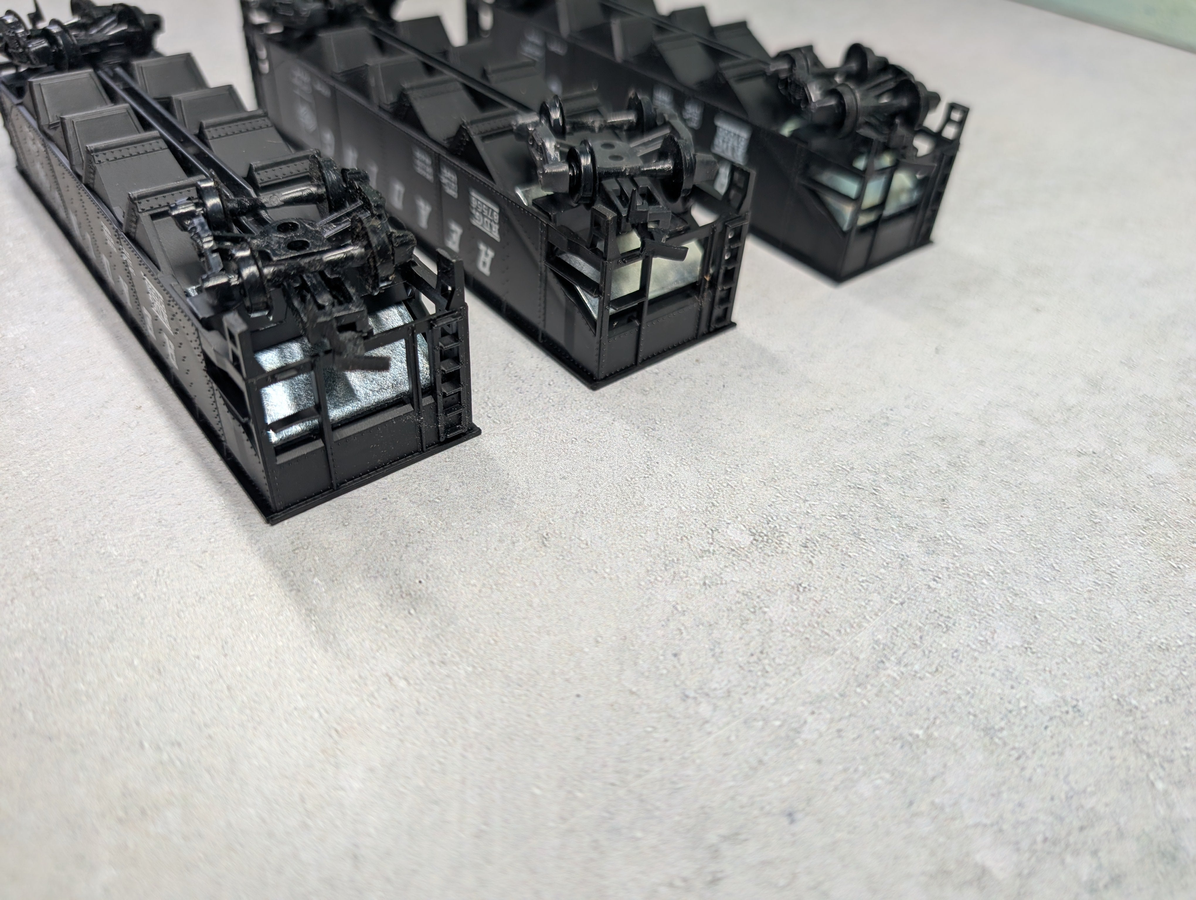 USED Tyco HO Scale Quad Hopper Reading RDG #87556 (3 pcs)