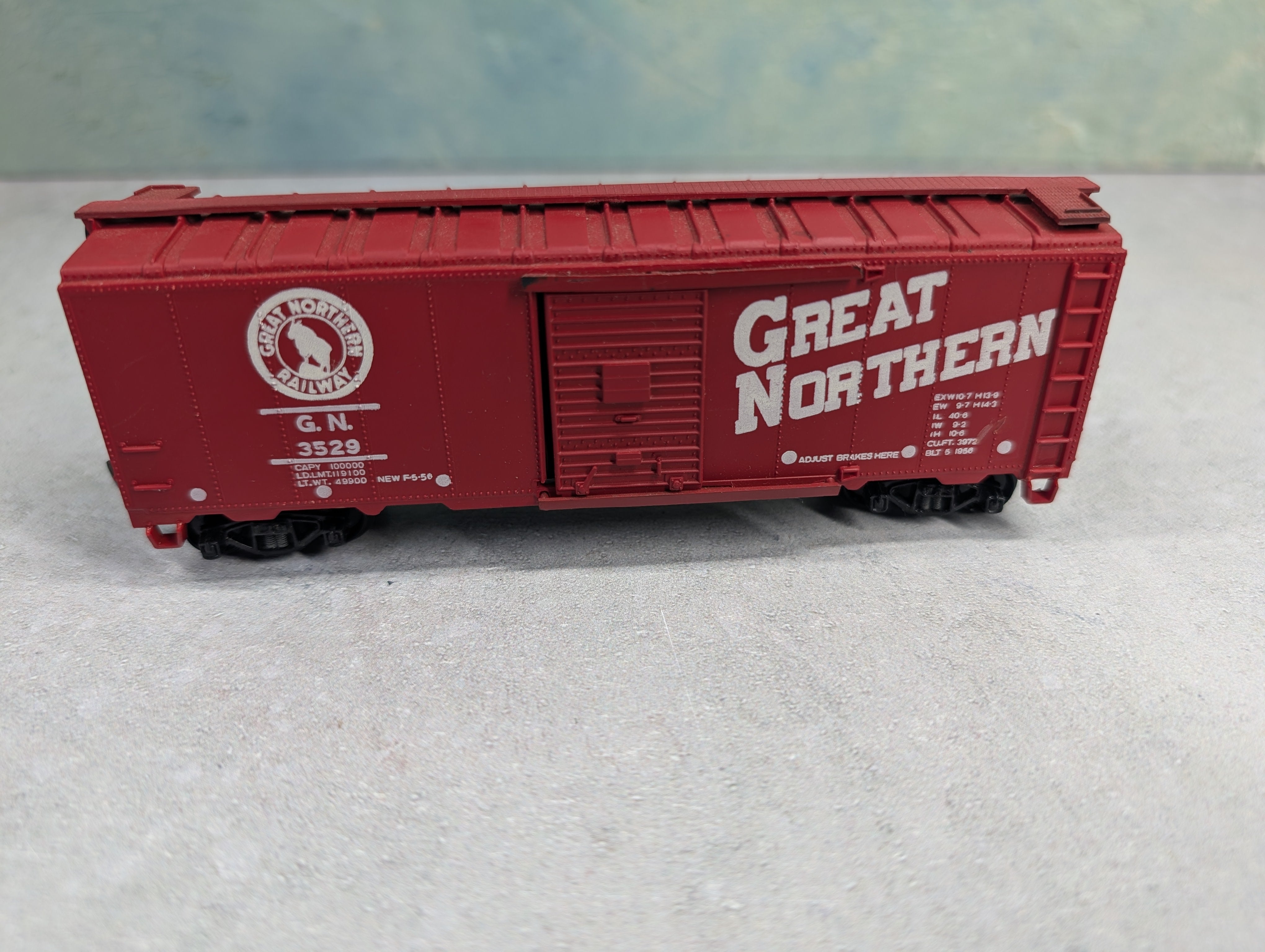 USED HOTCO HO Scale 40' Box Car Great Northern GN #3529