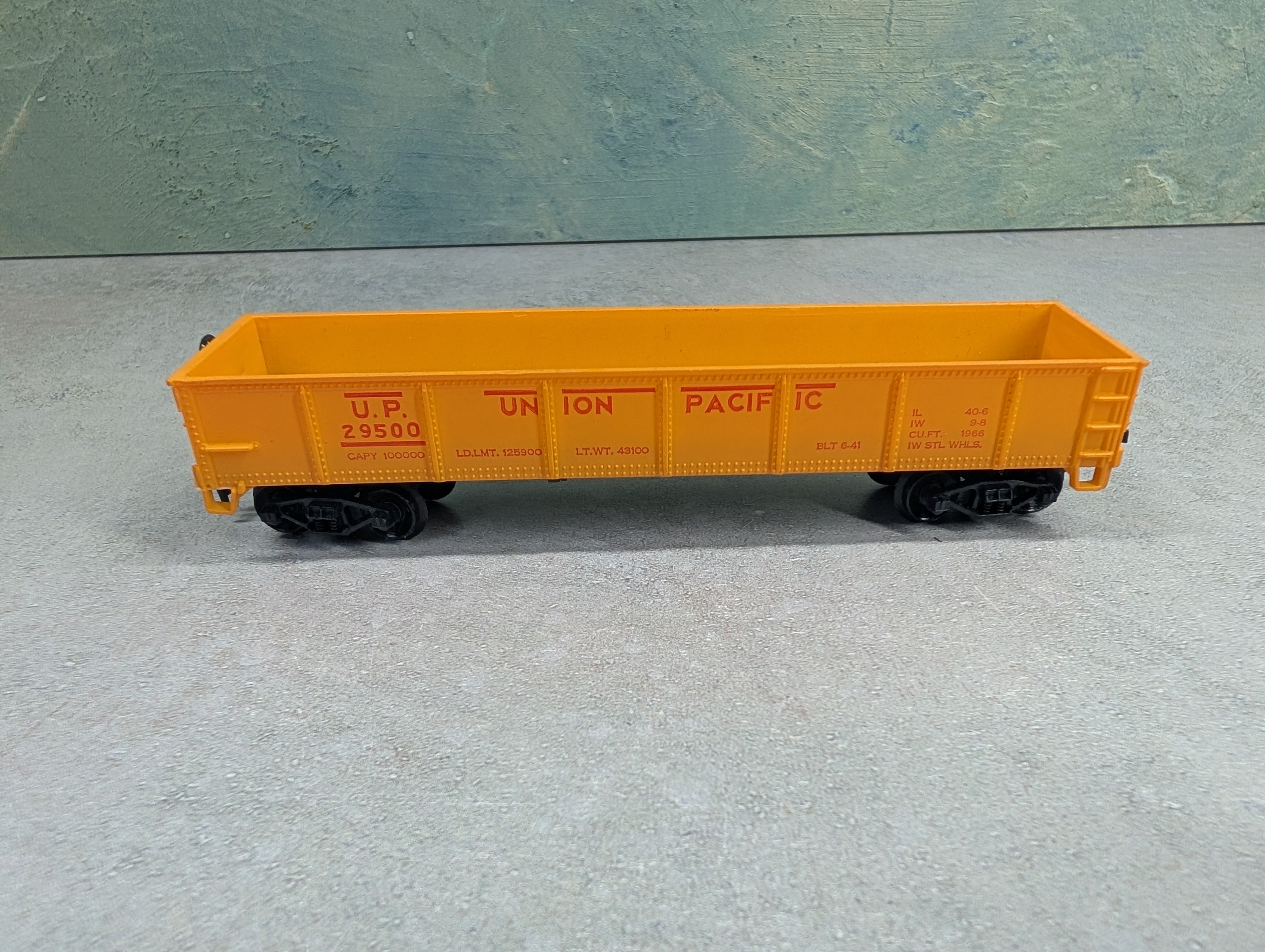USED Life-Like HO Scale 40' Gondola Union Pacific UP #29500