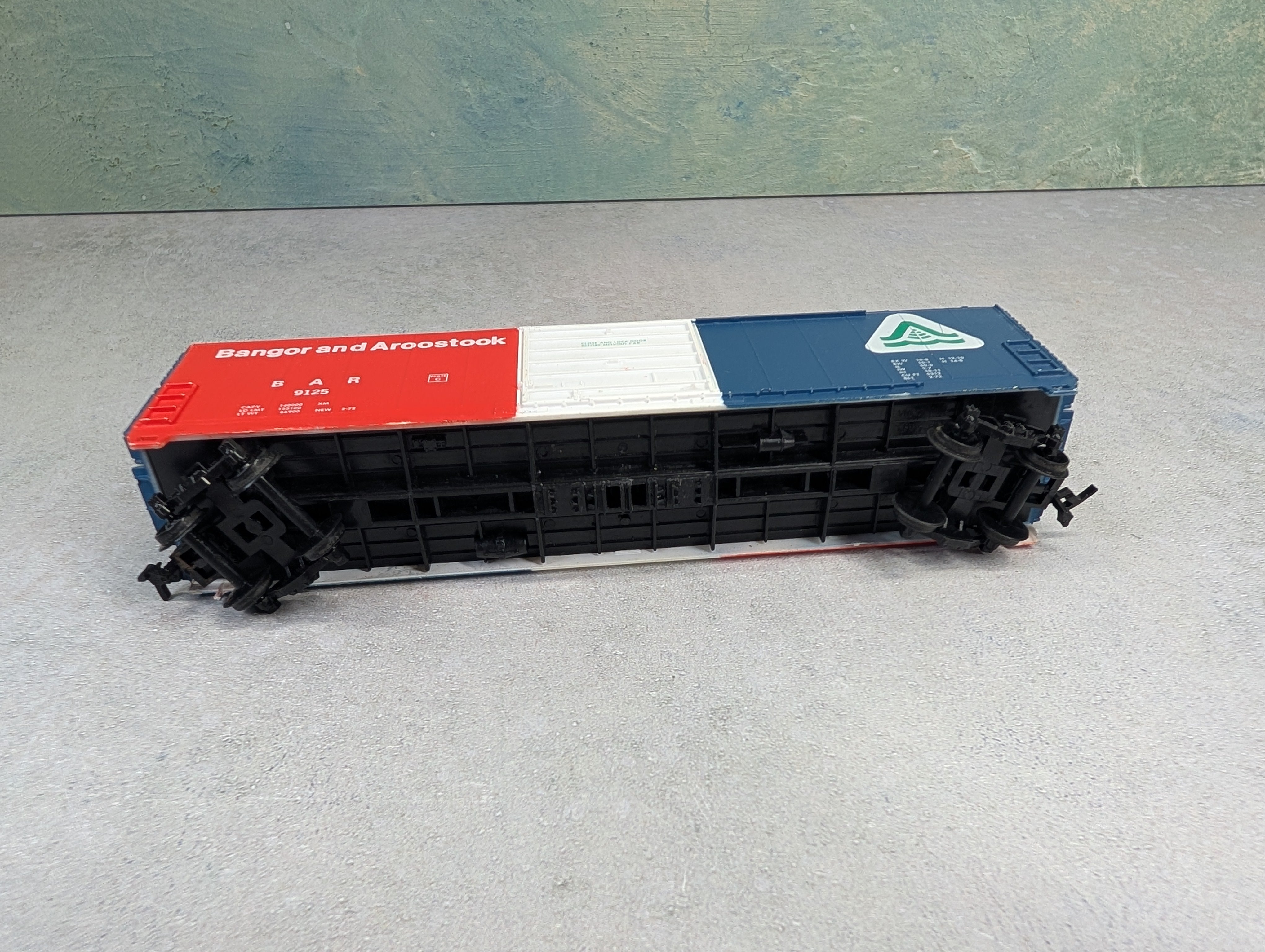 USED Life-Like HO Scale 50' Box Car Bangor and Aroostook BAR #9125