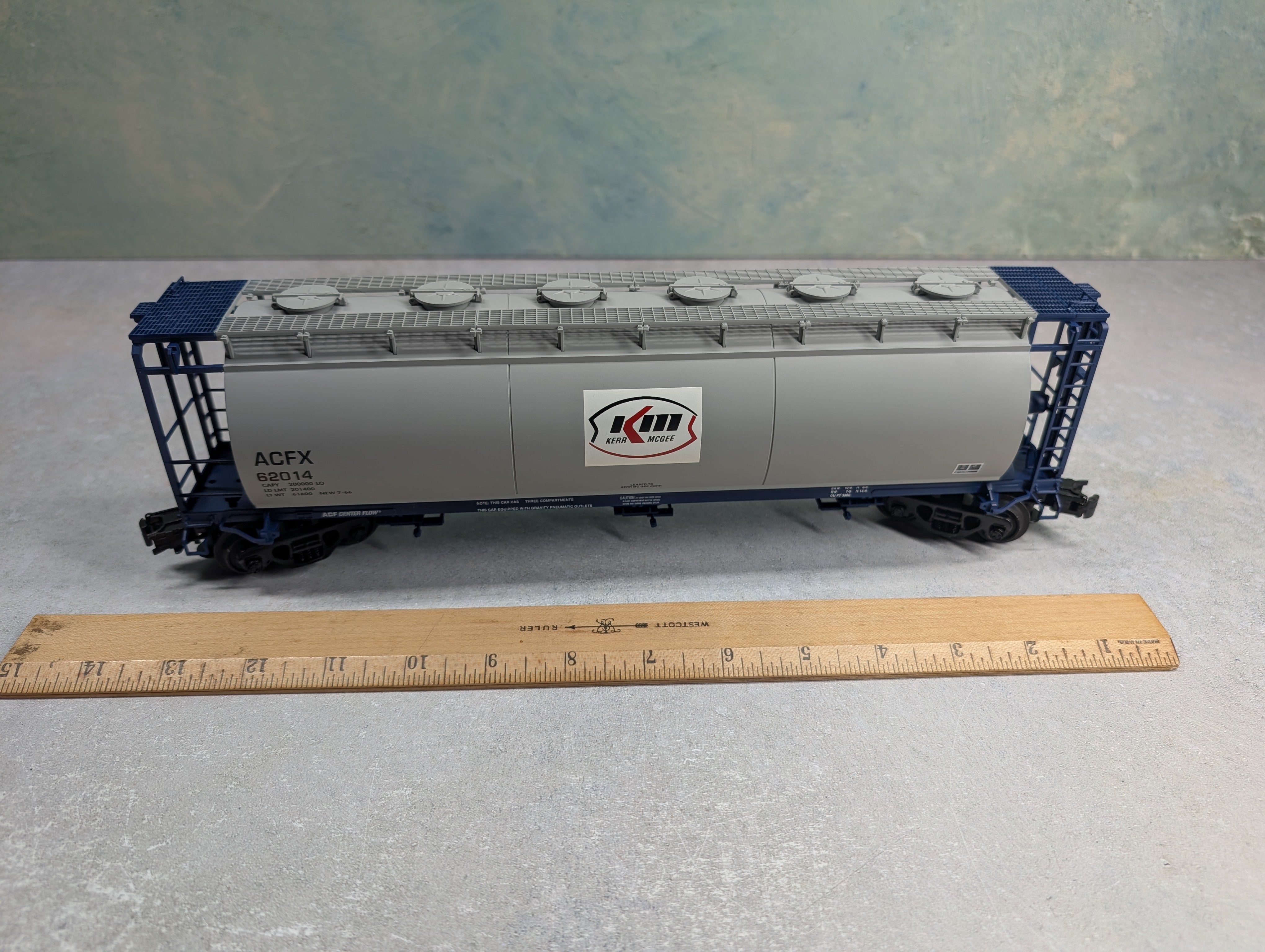USED Atlas #6307-2 O 3-Bay Cylindrical Hopper Kerr-McGee ACFX #62014