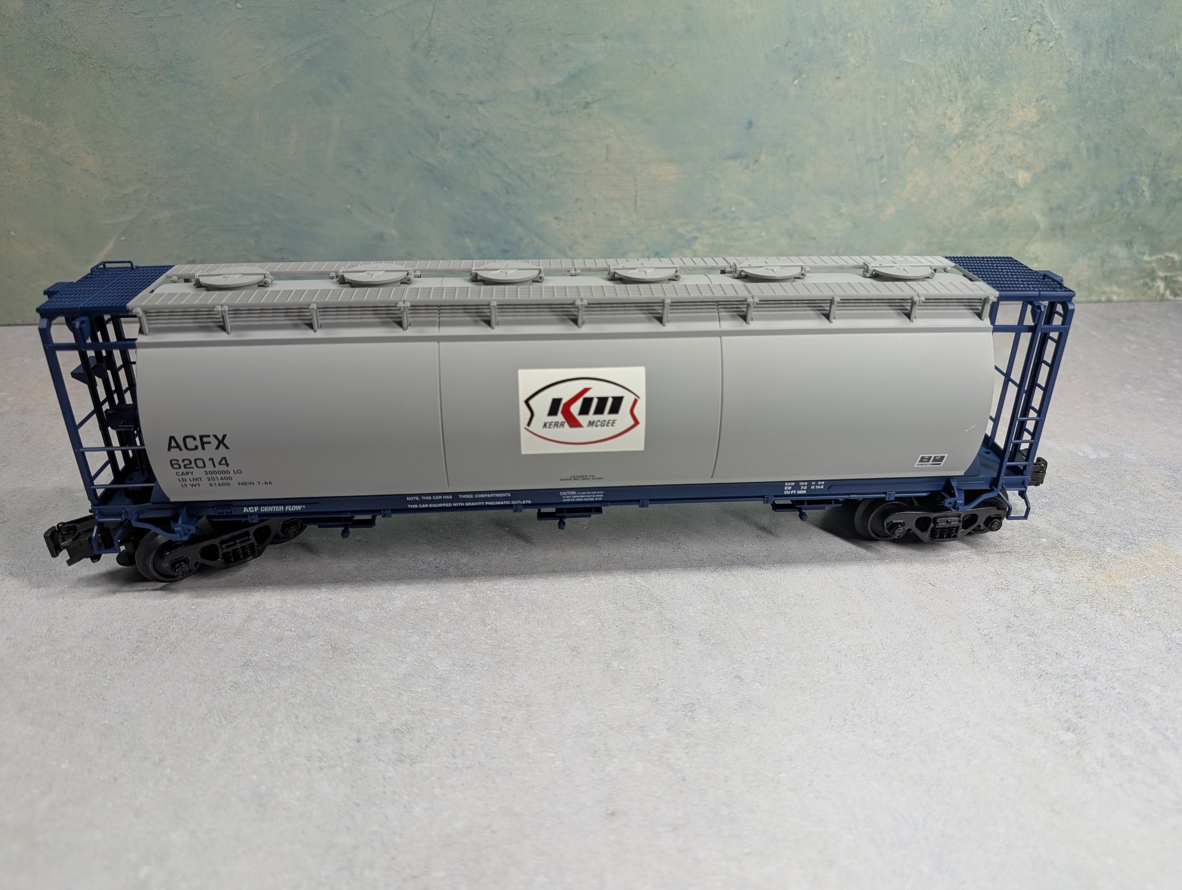 USED Atlas #6307-2 O 3-Bay Cylindrical Hopper Kerr-McGee ACFX #62014