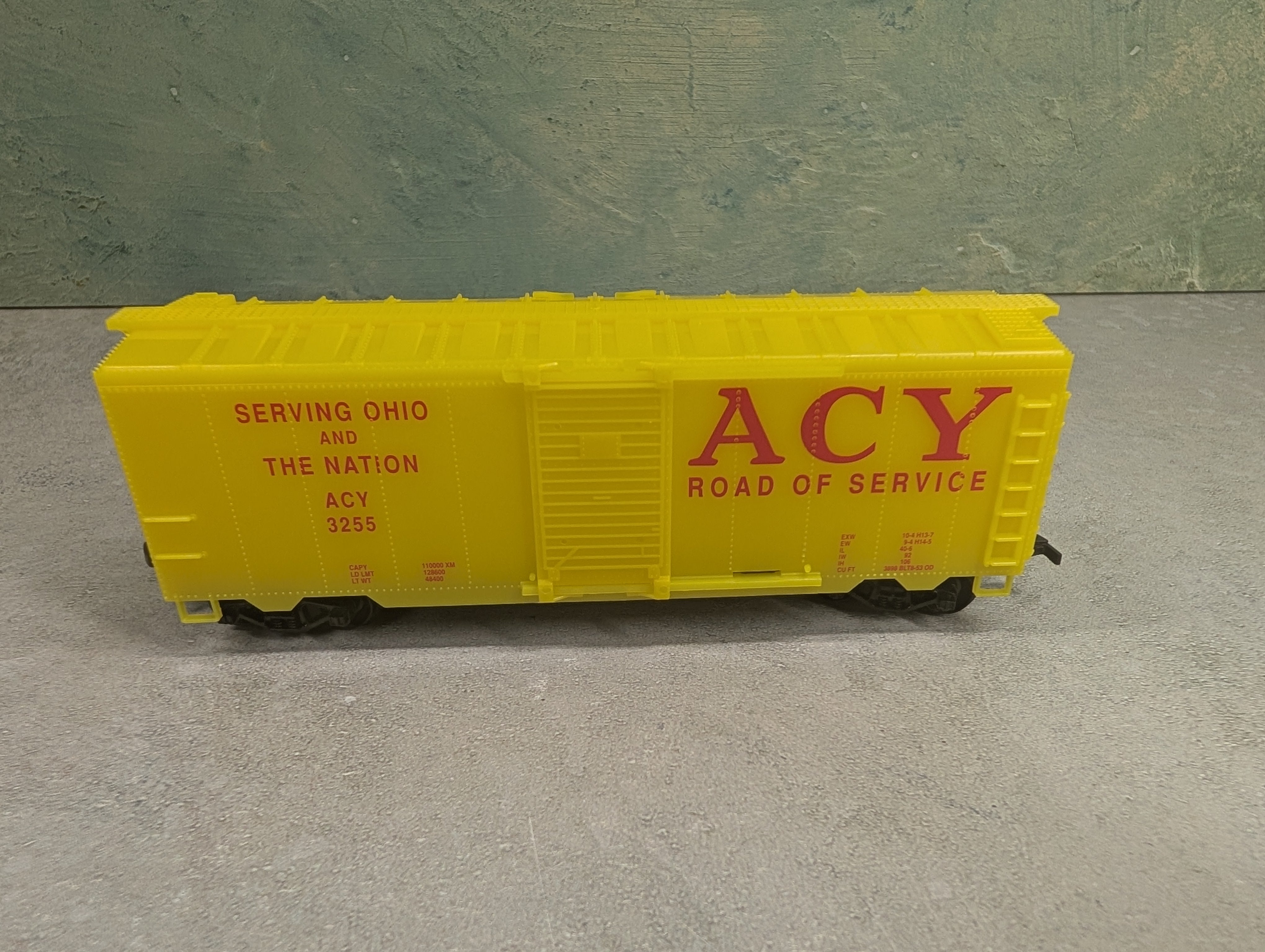 USED Life-Like HO Scale 40' Box Car ACY #3255
