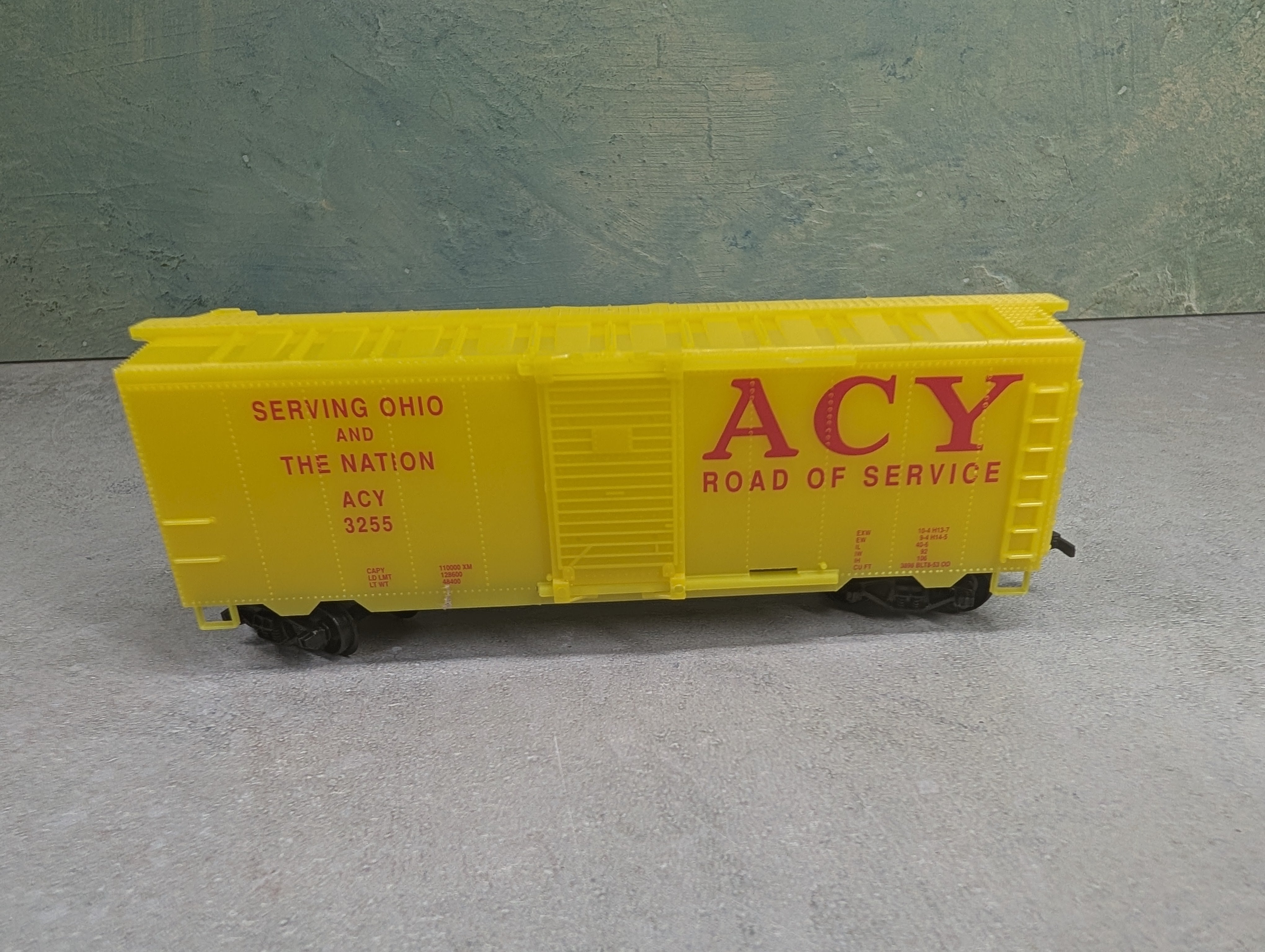 USED Life-Like HO Scale 40' Box Car ACY #3255