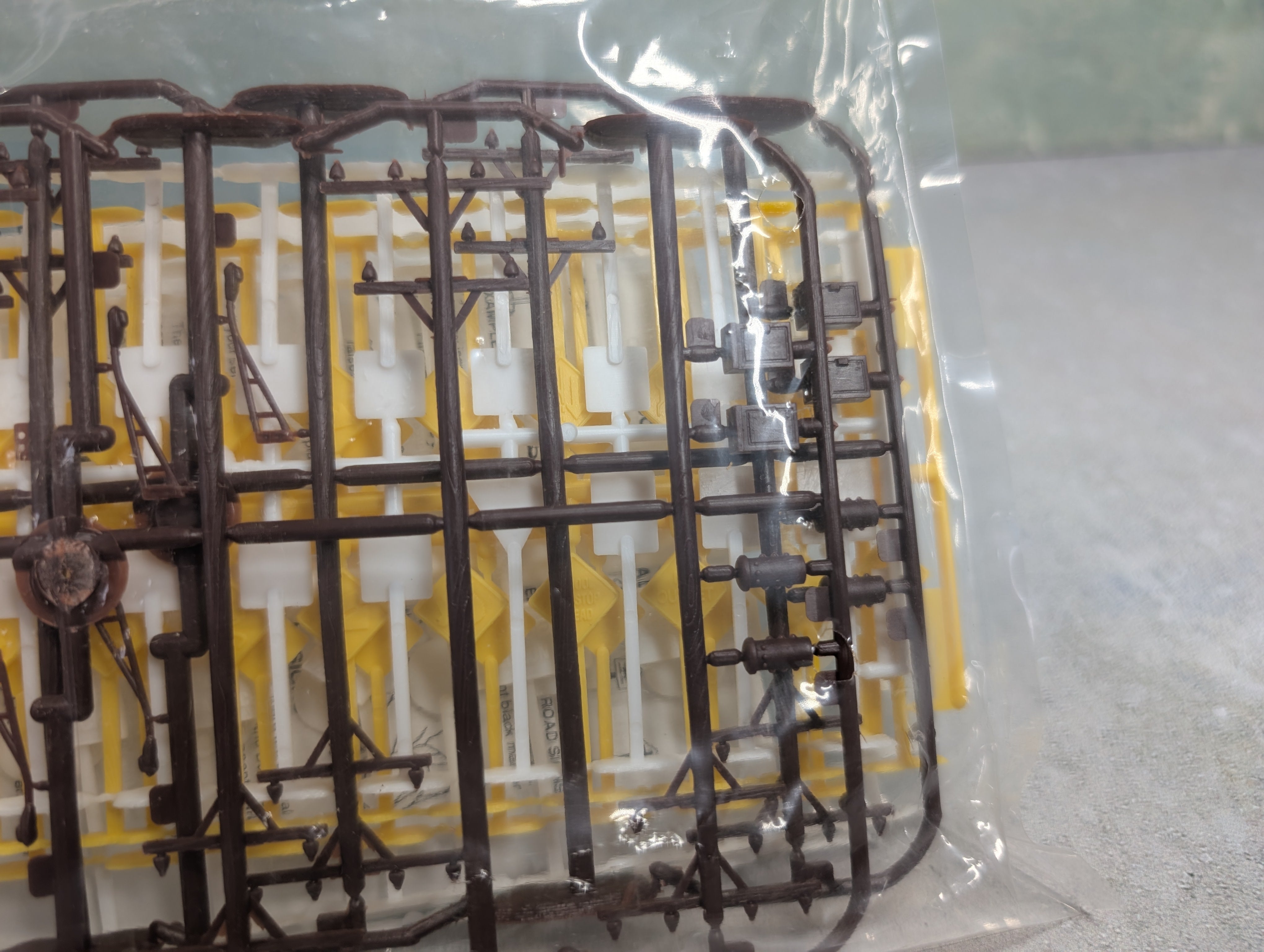 USED Life-Like HO Scale Railroad Signs, Street Signs, Telephone Poles