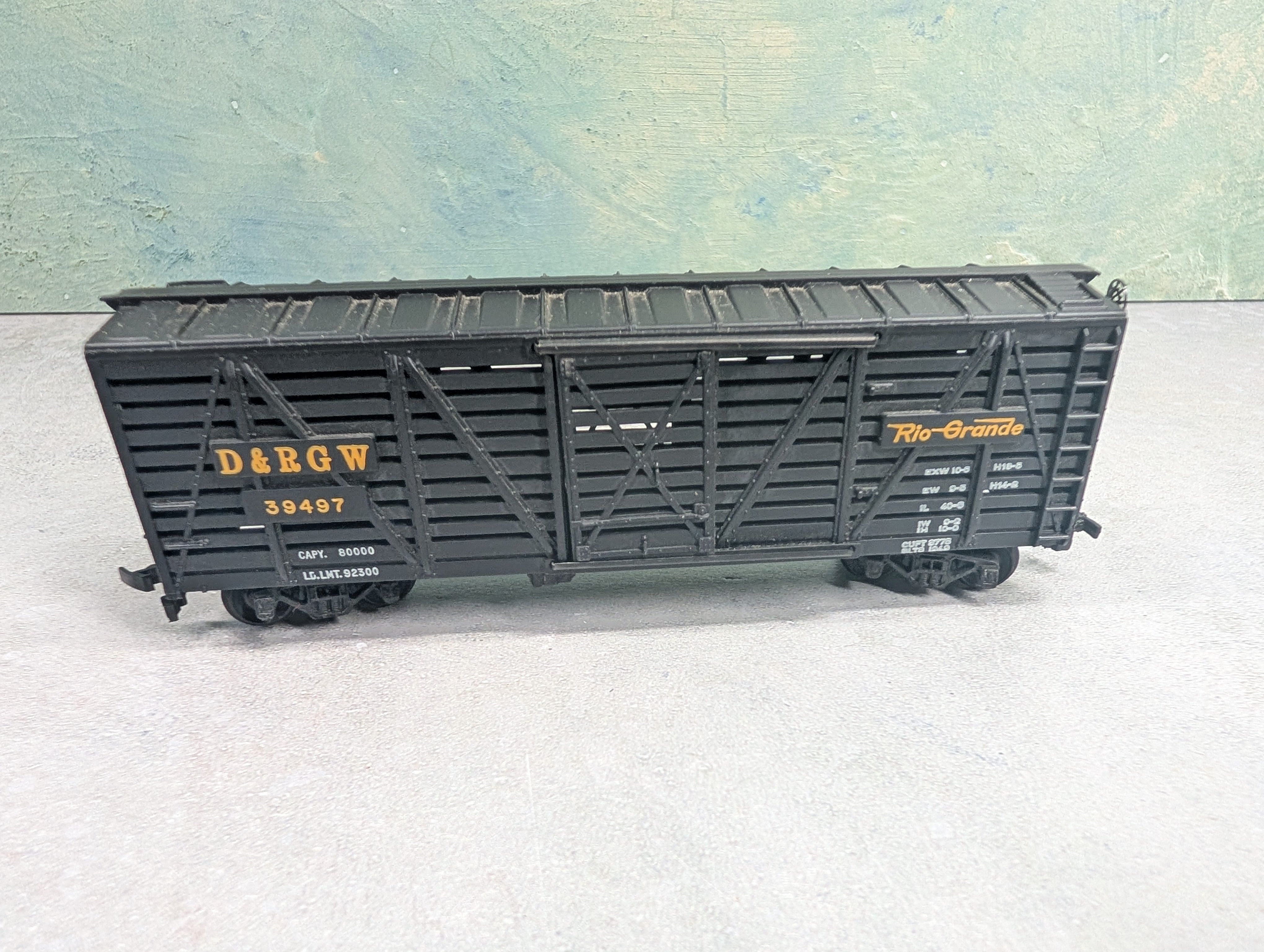 USED Mantua HO Scale Cattle Stock Car Rio Grande D&RGW #39497