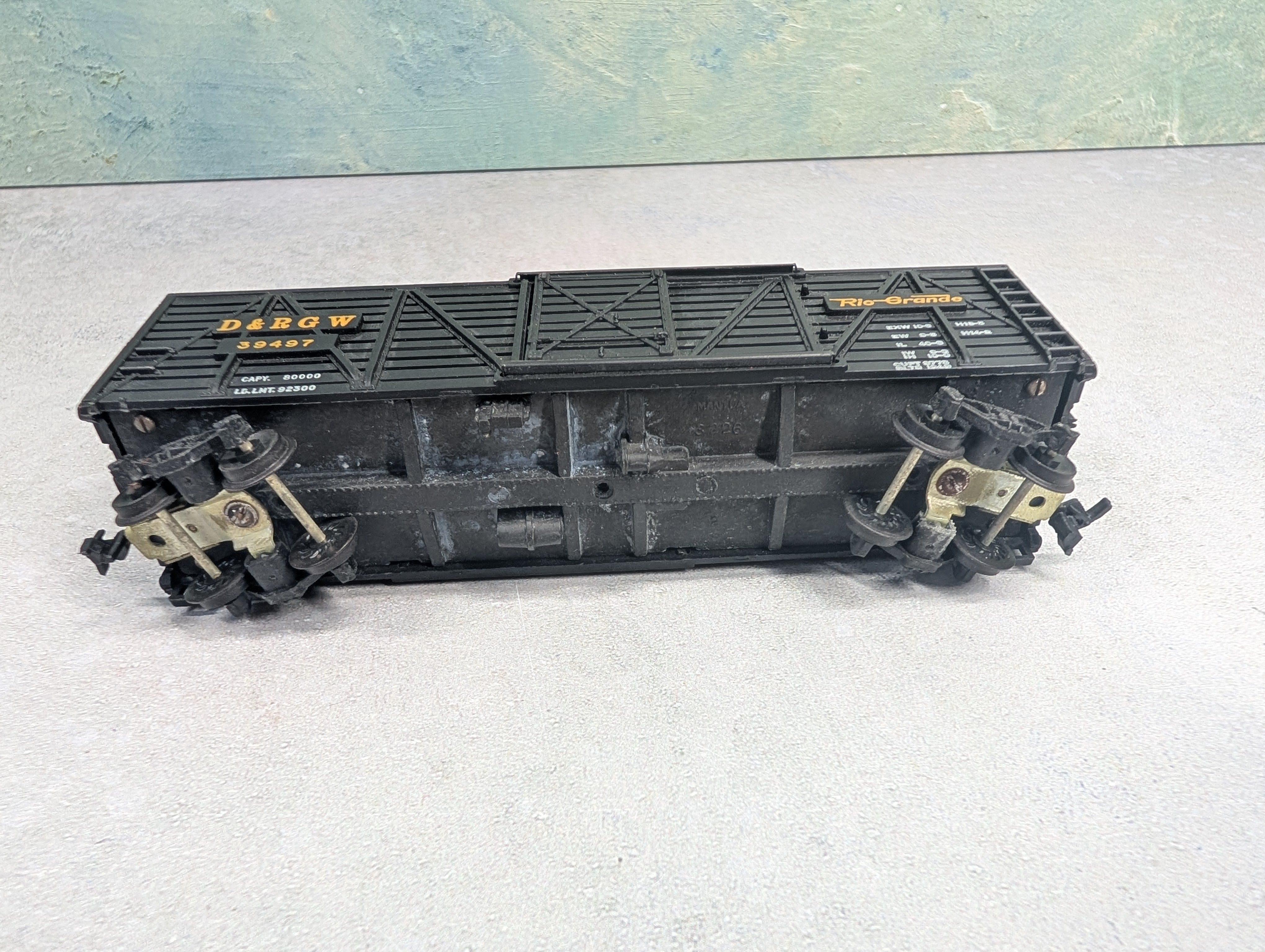 USED Mantua HO Scale Cattle Stock Car Rio Grande D&RGW #39497