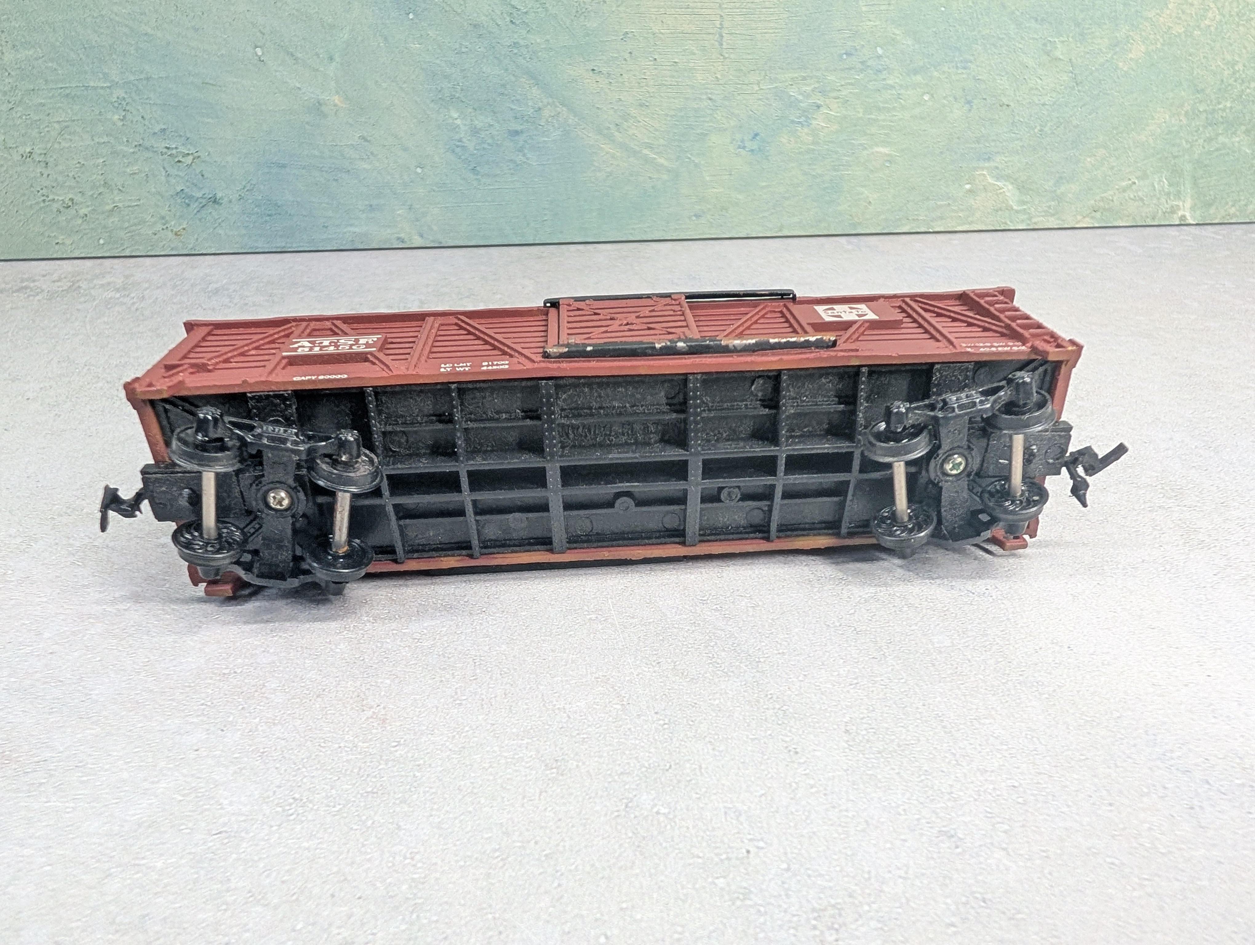 USED HO Scale Cattle Stock Car Santa Fe ATSF #51450