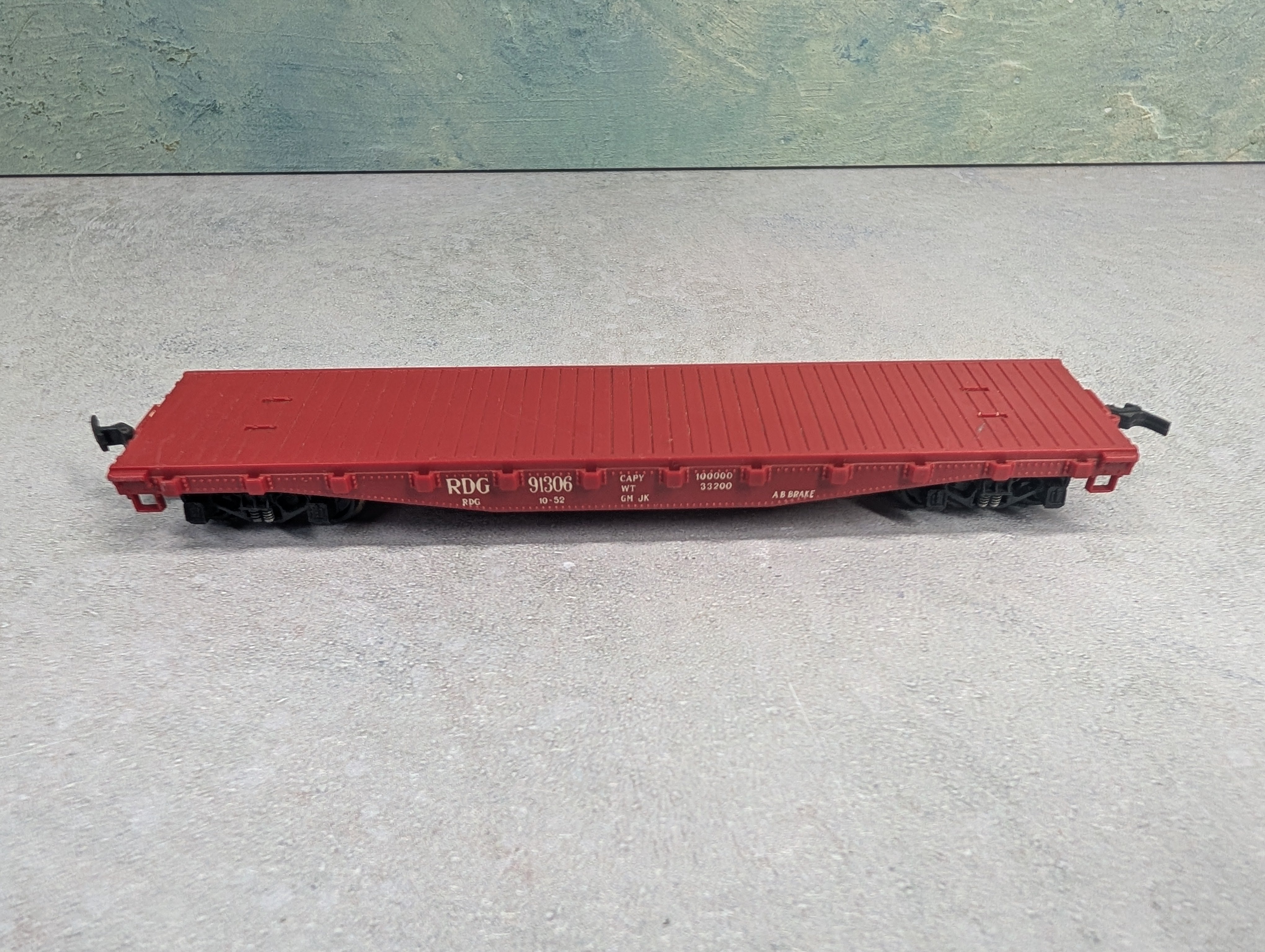 USED Rivarossi HO Scale Flat Car Reading RDG #91306