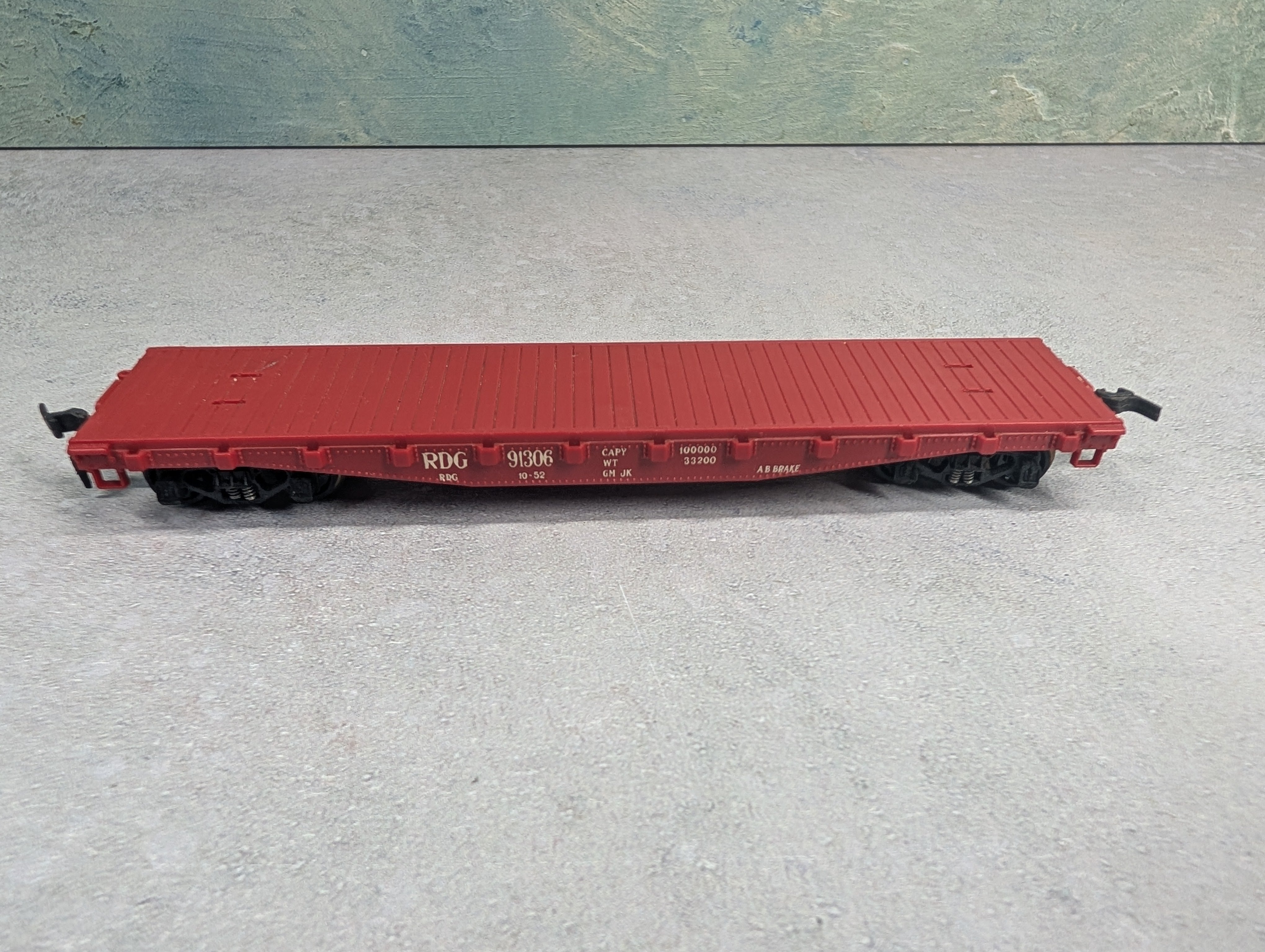 USED Rivarossi HO Scale Flat Car Reading RDG #91306