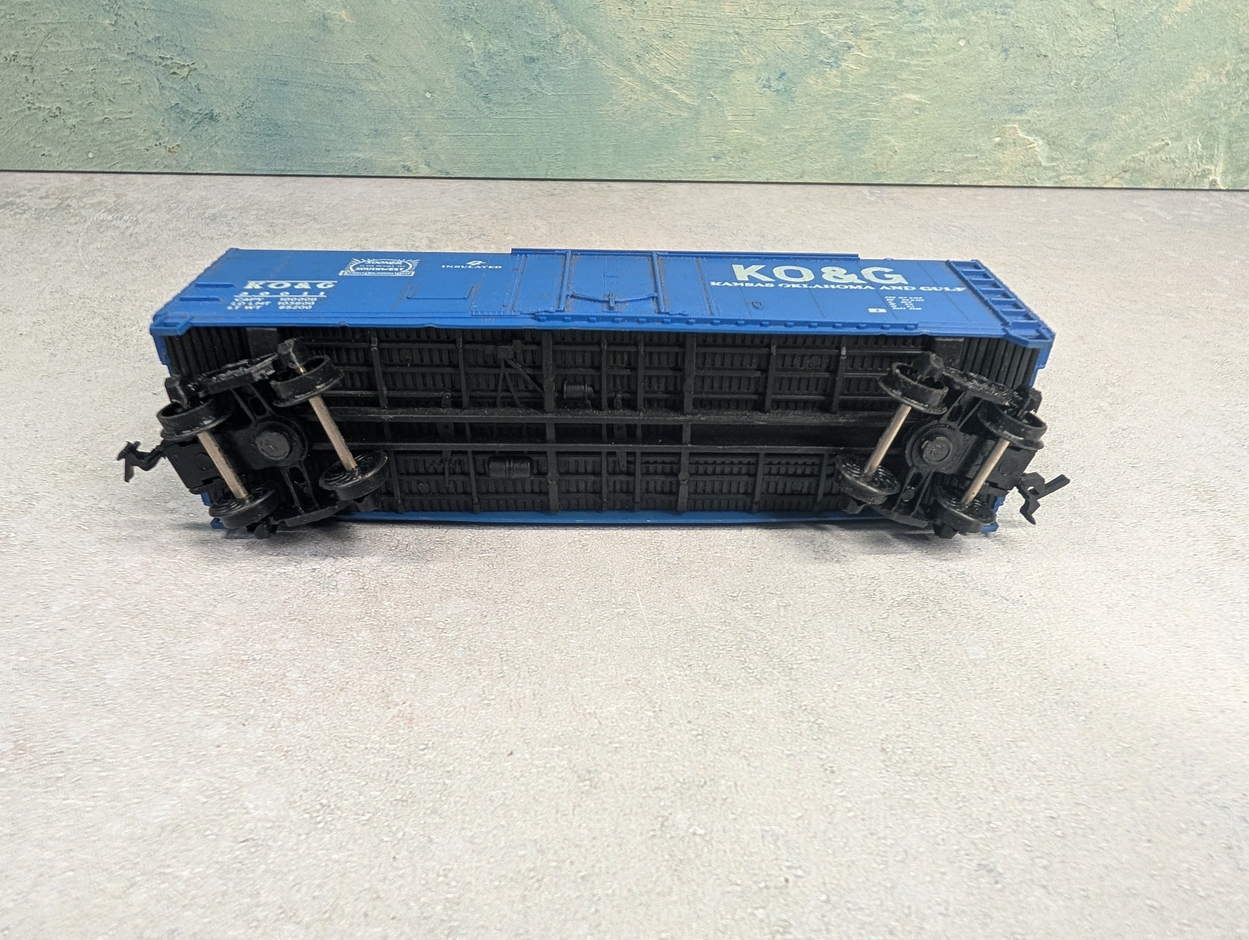 USED Lionel HO Scale 40' Box Car Kansas, Oklahoma and Gulf KO&G #30011