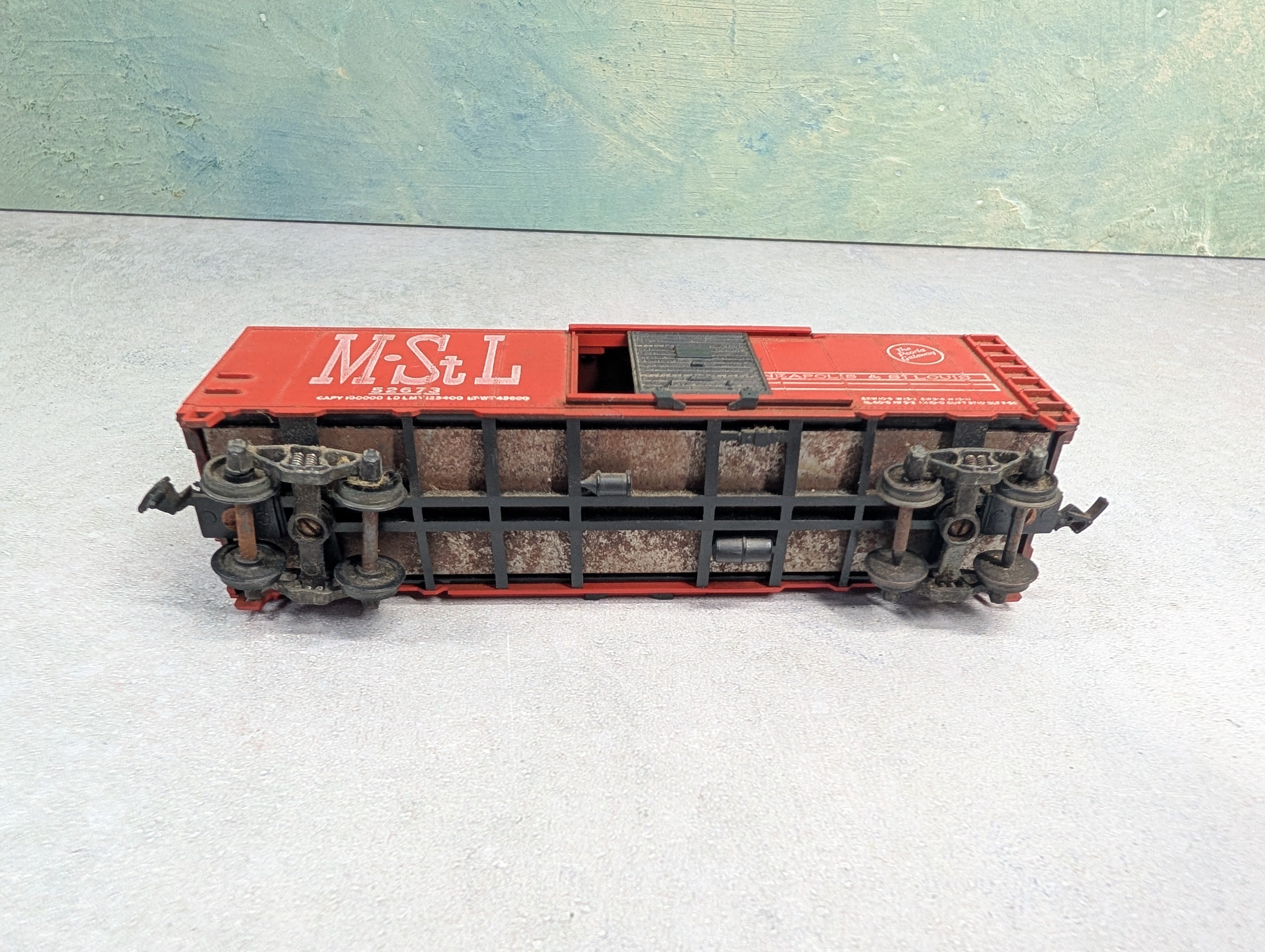 USED Athearn HO Scale 40' Box Car Minneapolis & St Louis MStL #52673