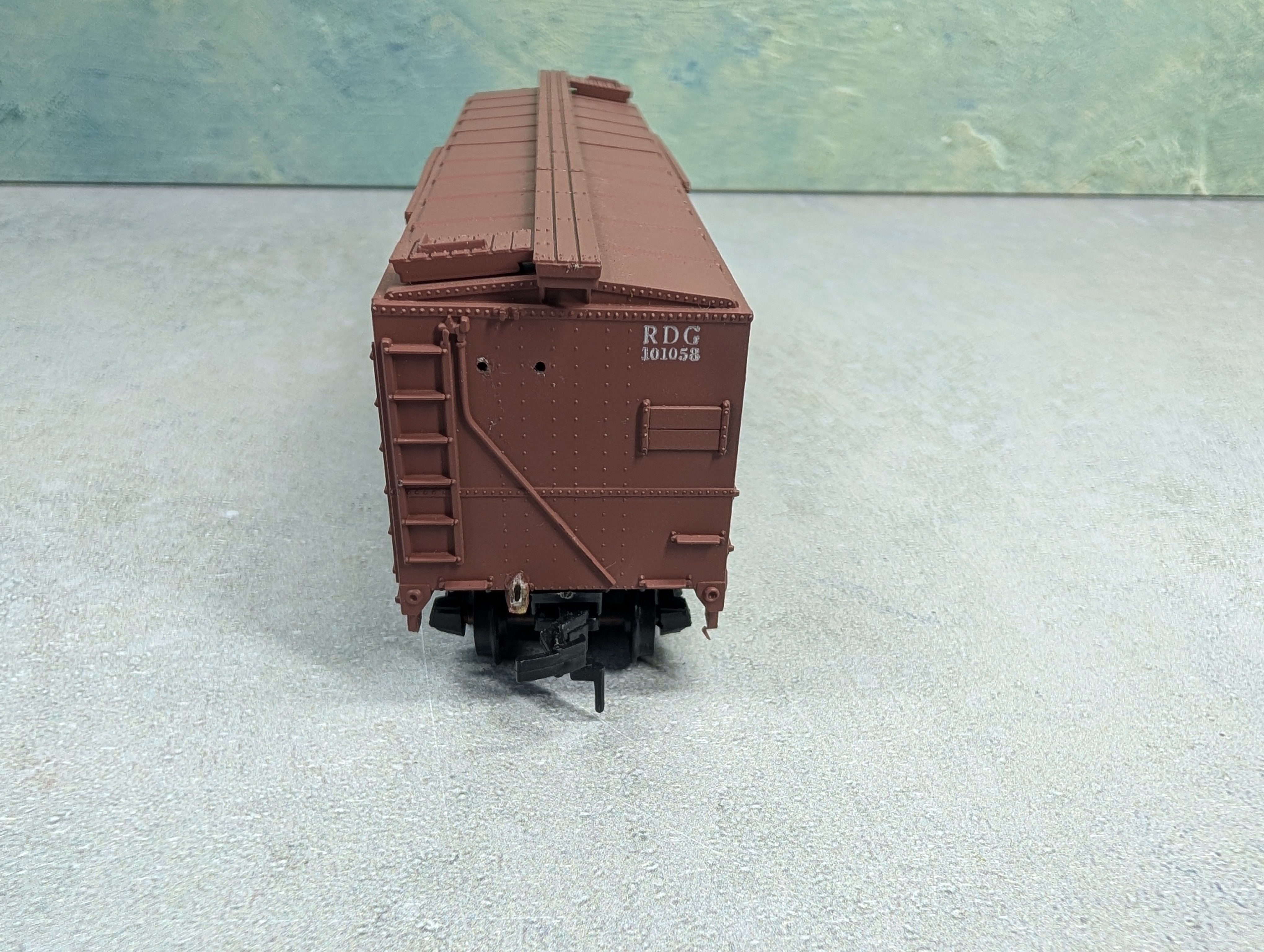 USED TRAIN MINIATURE HO Scale 40' Box Car Reading RDG #101058