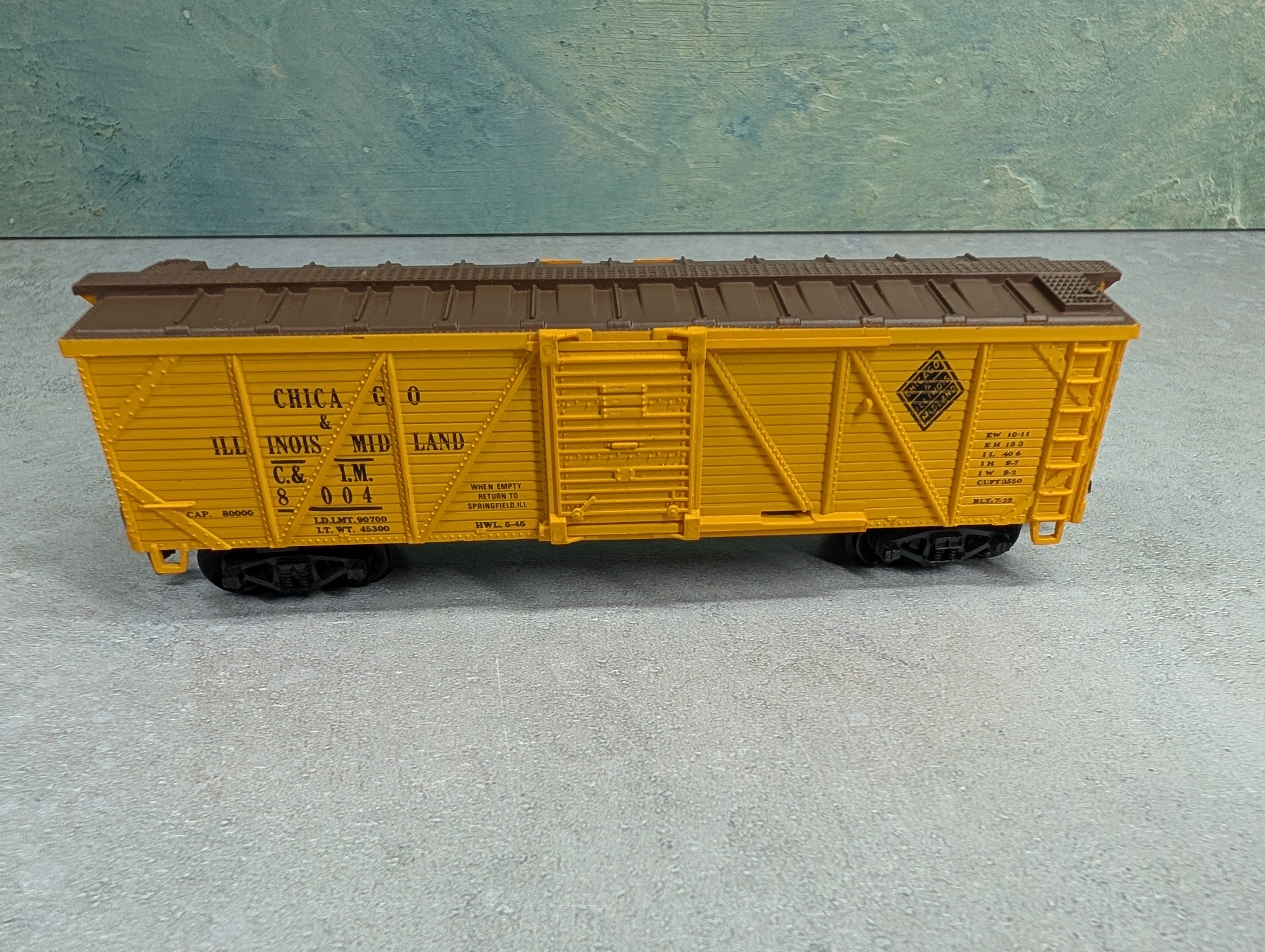 USED Life-Like HO Scale 42' Box Car Chicago & Illinois Midland C&IM #8004