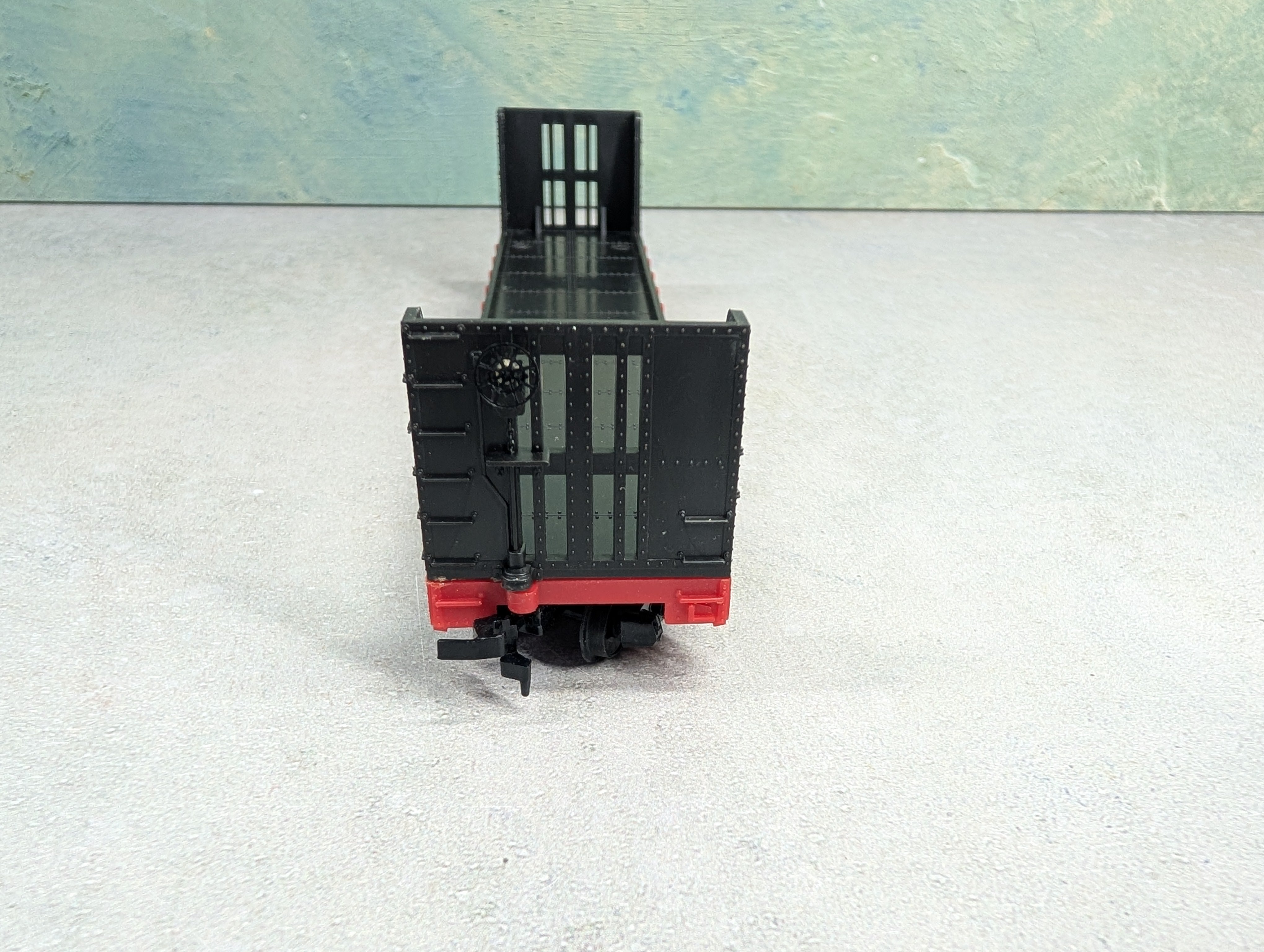 USED Tyco HO Scale 50' Bulkhead Flat Car Southern #4365