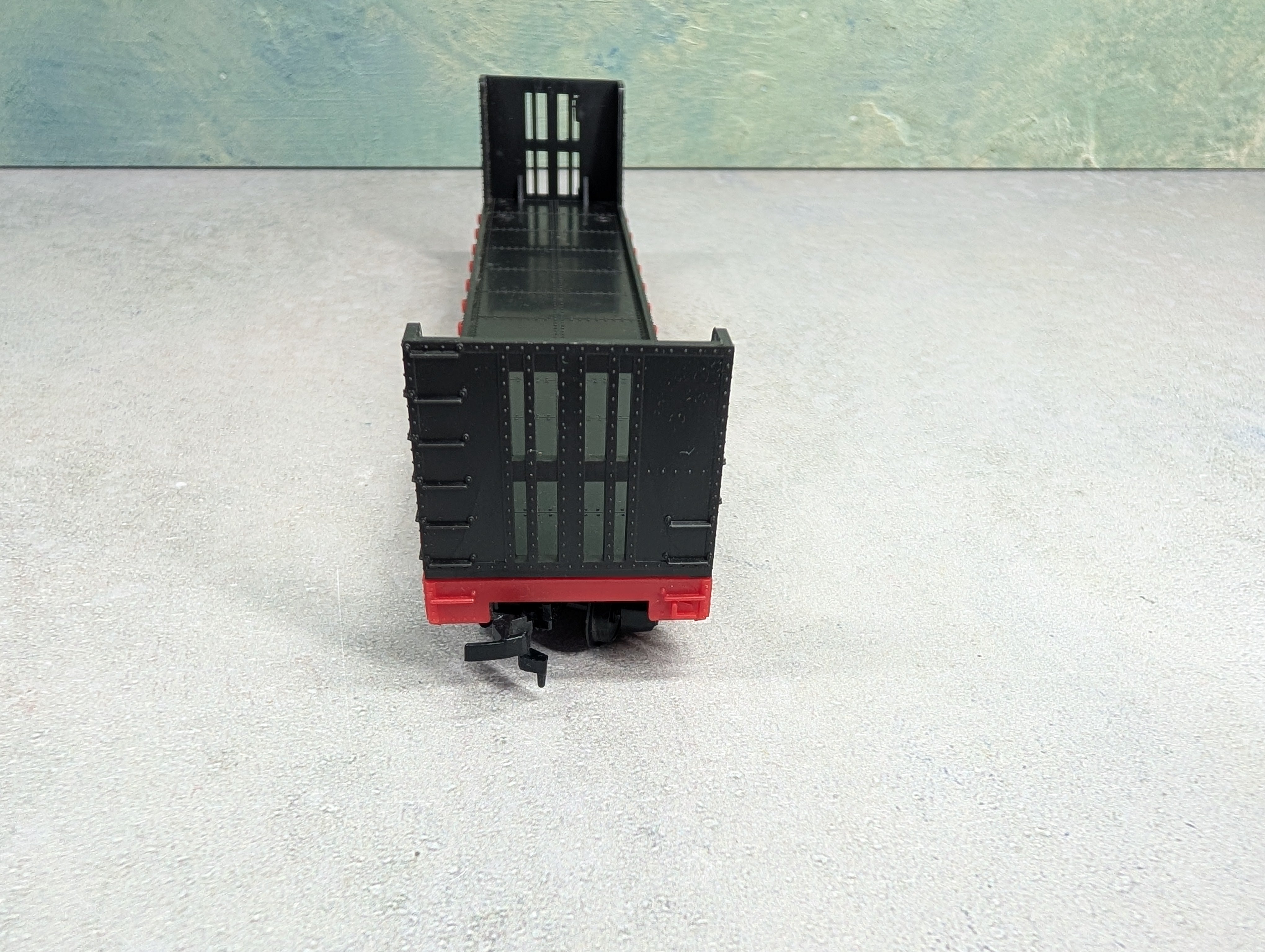 USED Tyco HO Scale 50' Bulkhead Flat Car Southern #4365