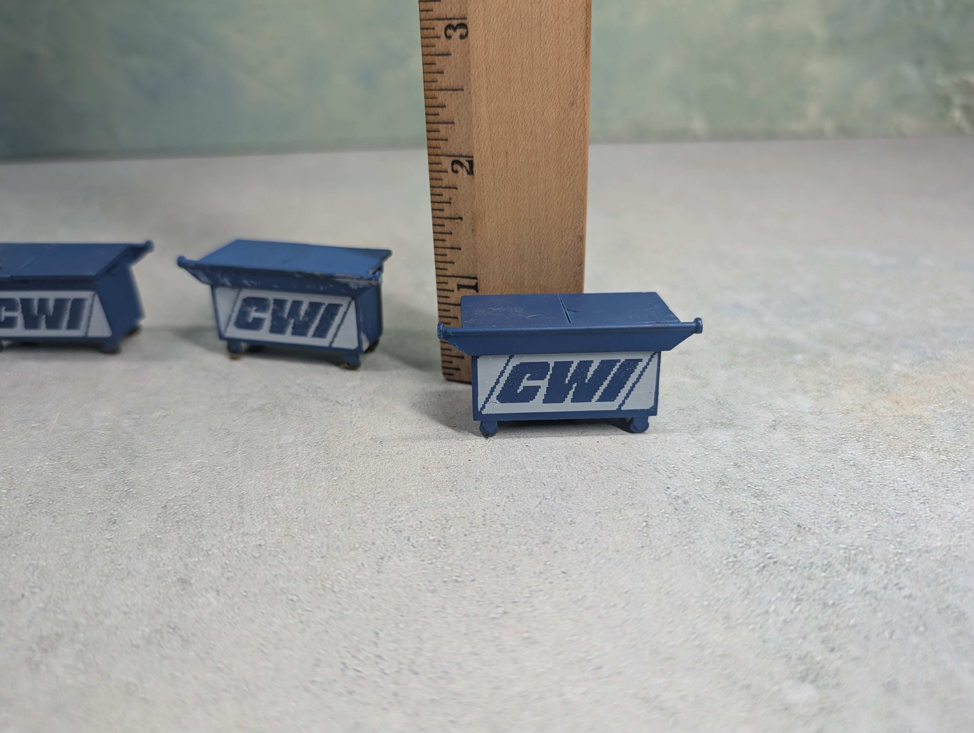 USED O Lot of Blue Metal Dumpsters (5 pcs)