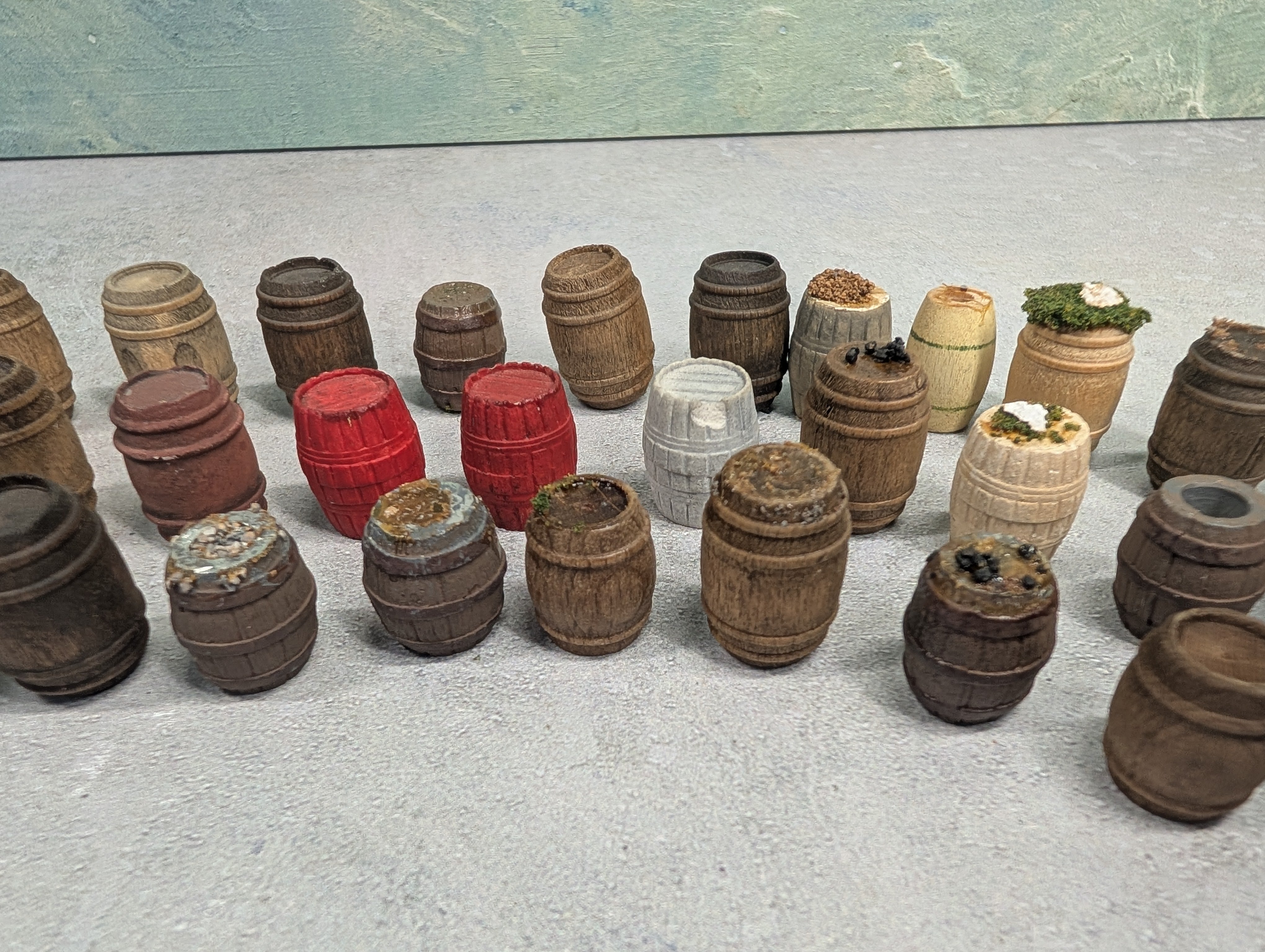USED O Lot of Wooden Barrels (37 pcs)