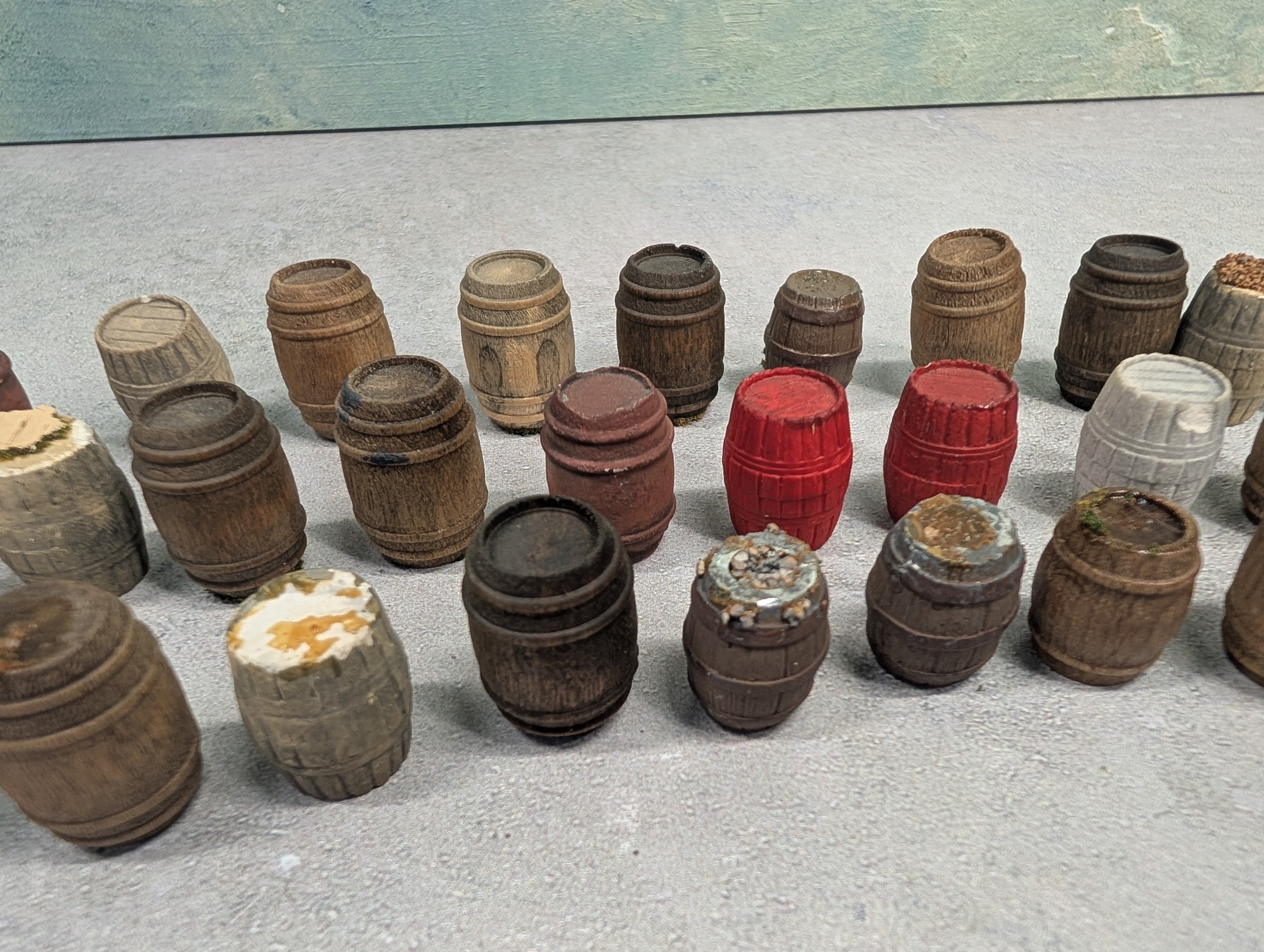 USED O Lot of Wooden Barrels (37 pcs)