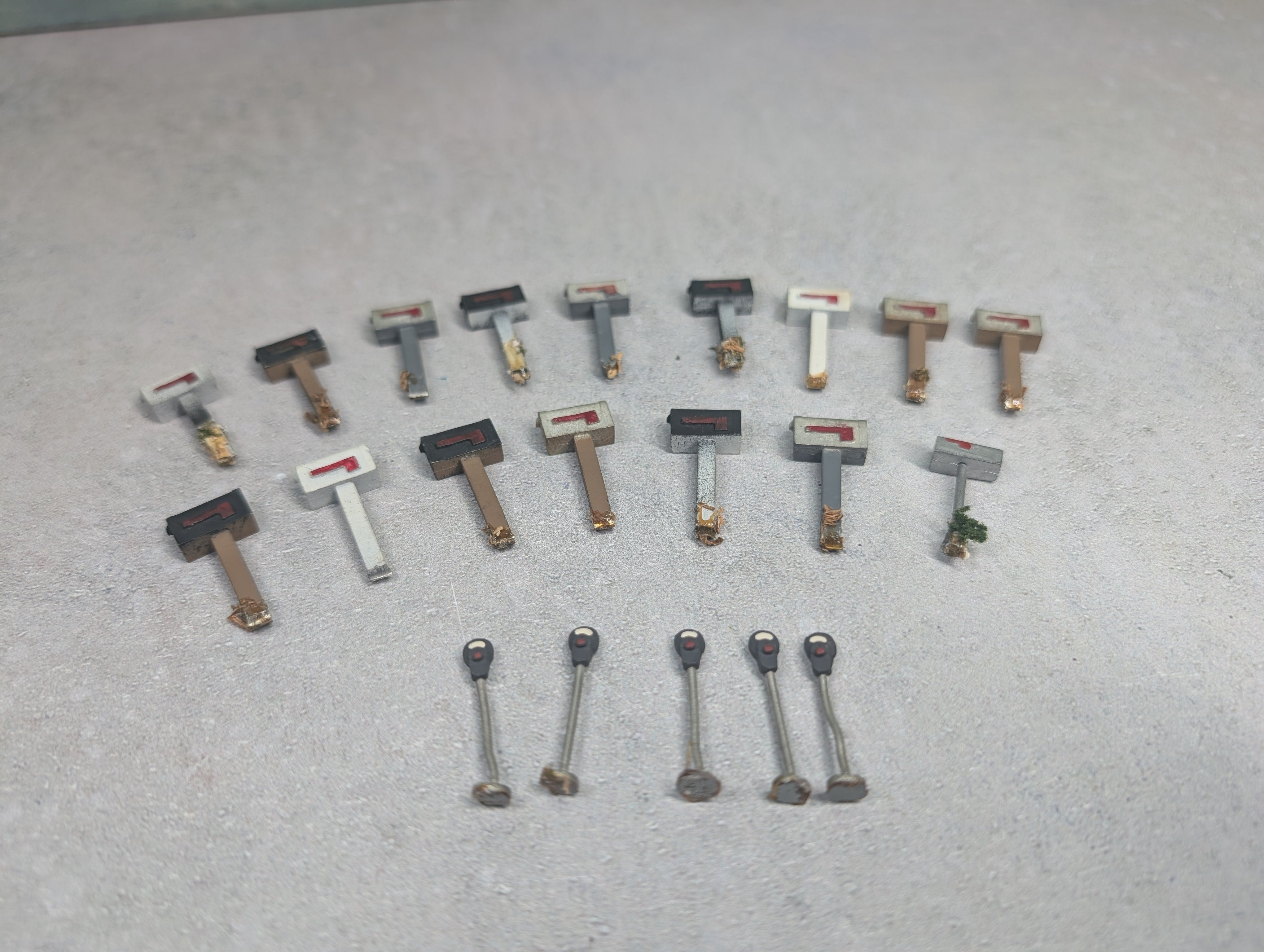 USED O Lot of Mailboxes and Parking Meters (21 pcs)