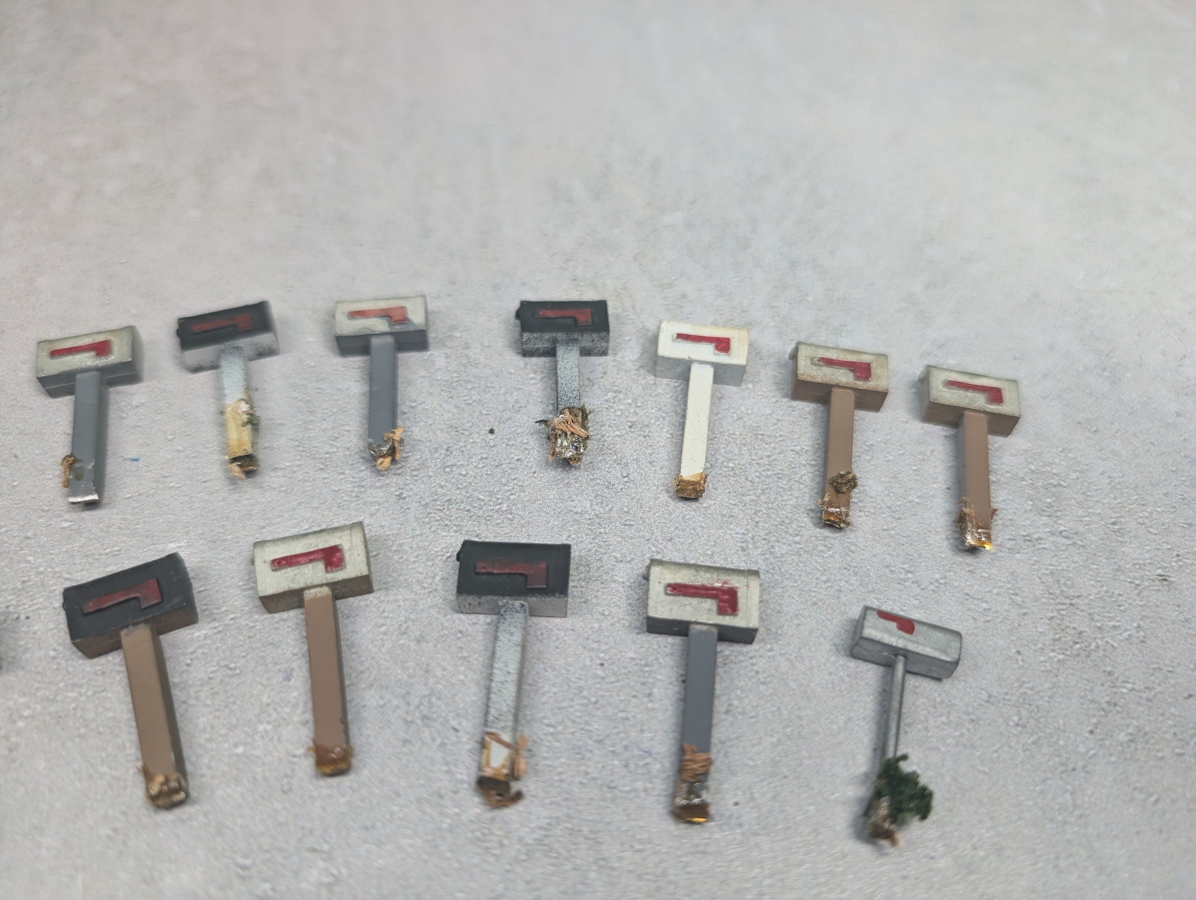 USED O Lot of Mailboxes and Parking Meters (21 pcs)