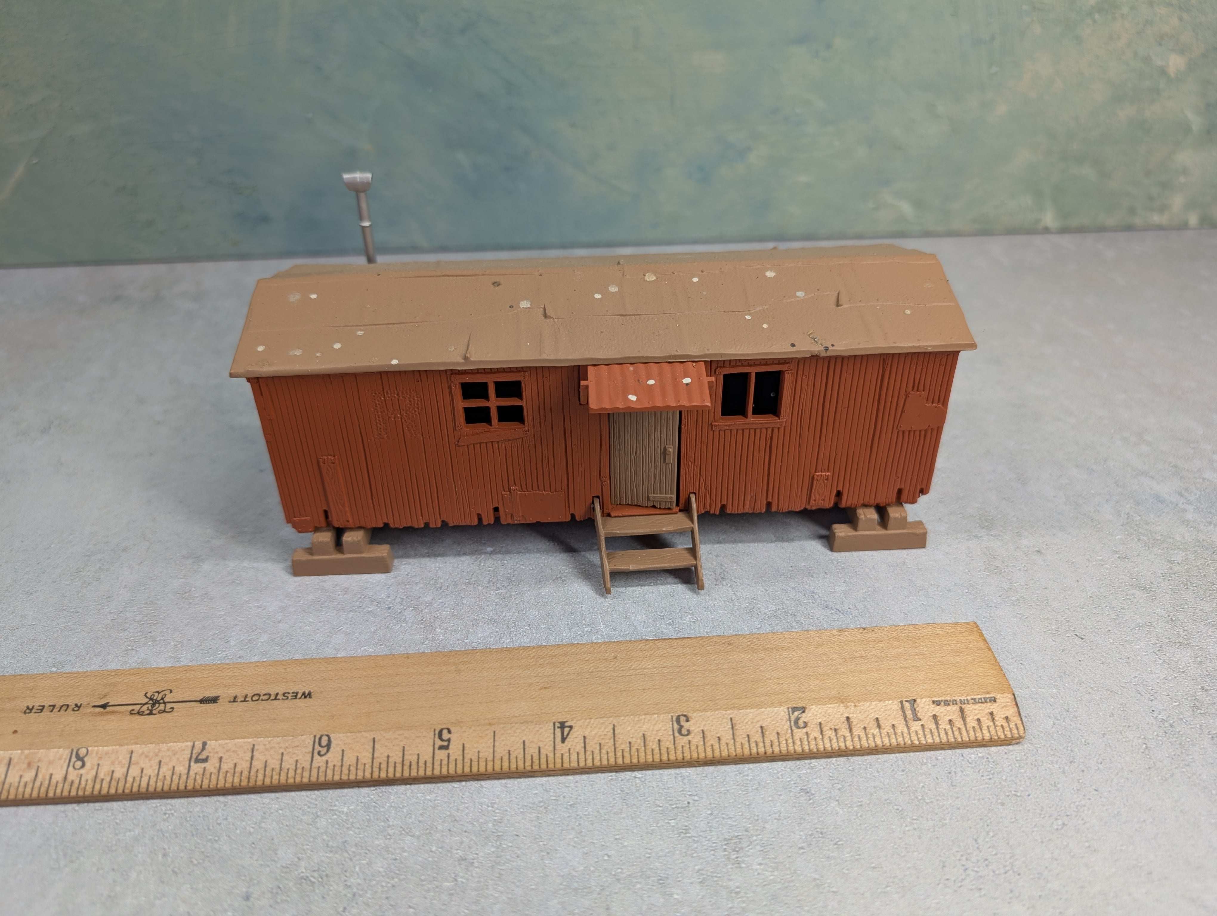 USED O Railroad Work Car Building