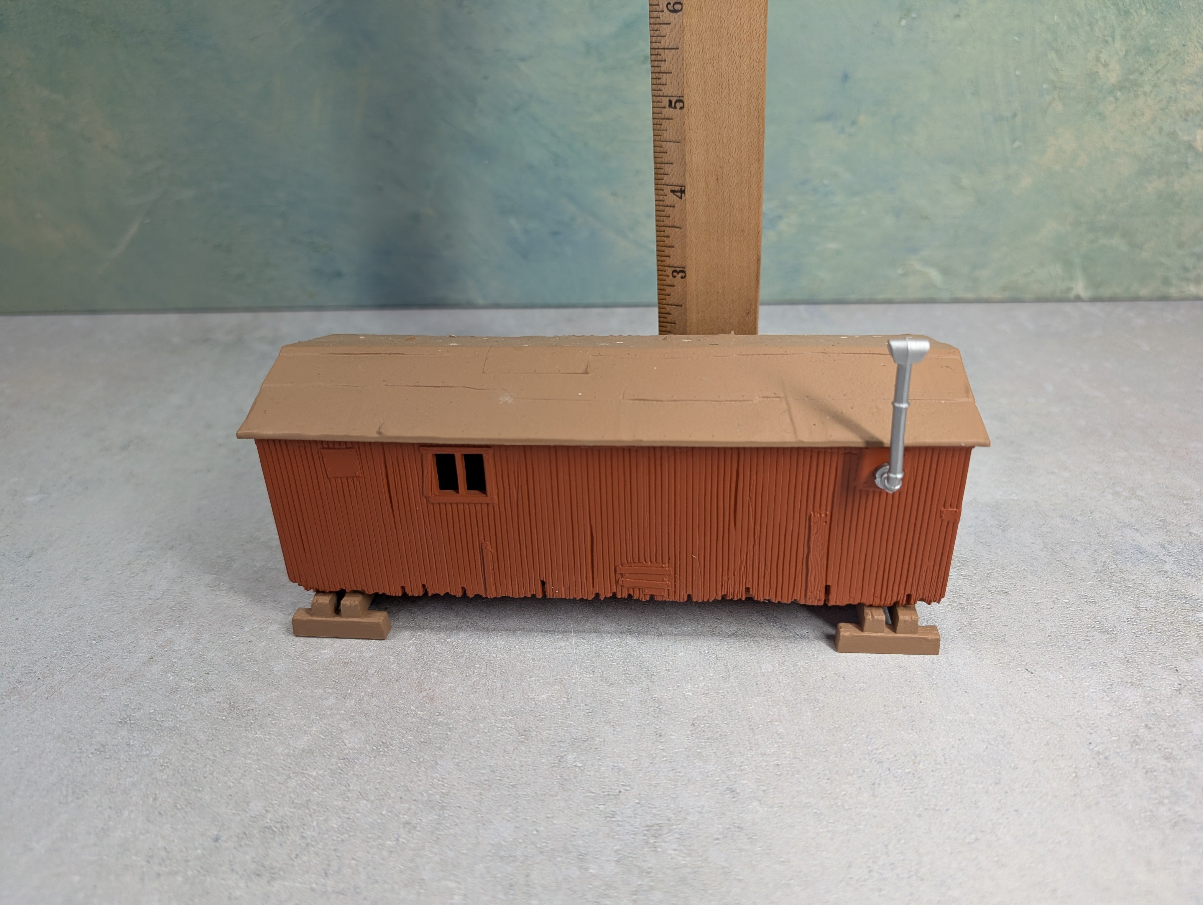 USED O Railroad Work Car Building