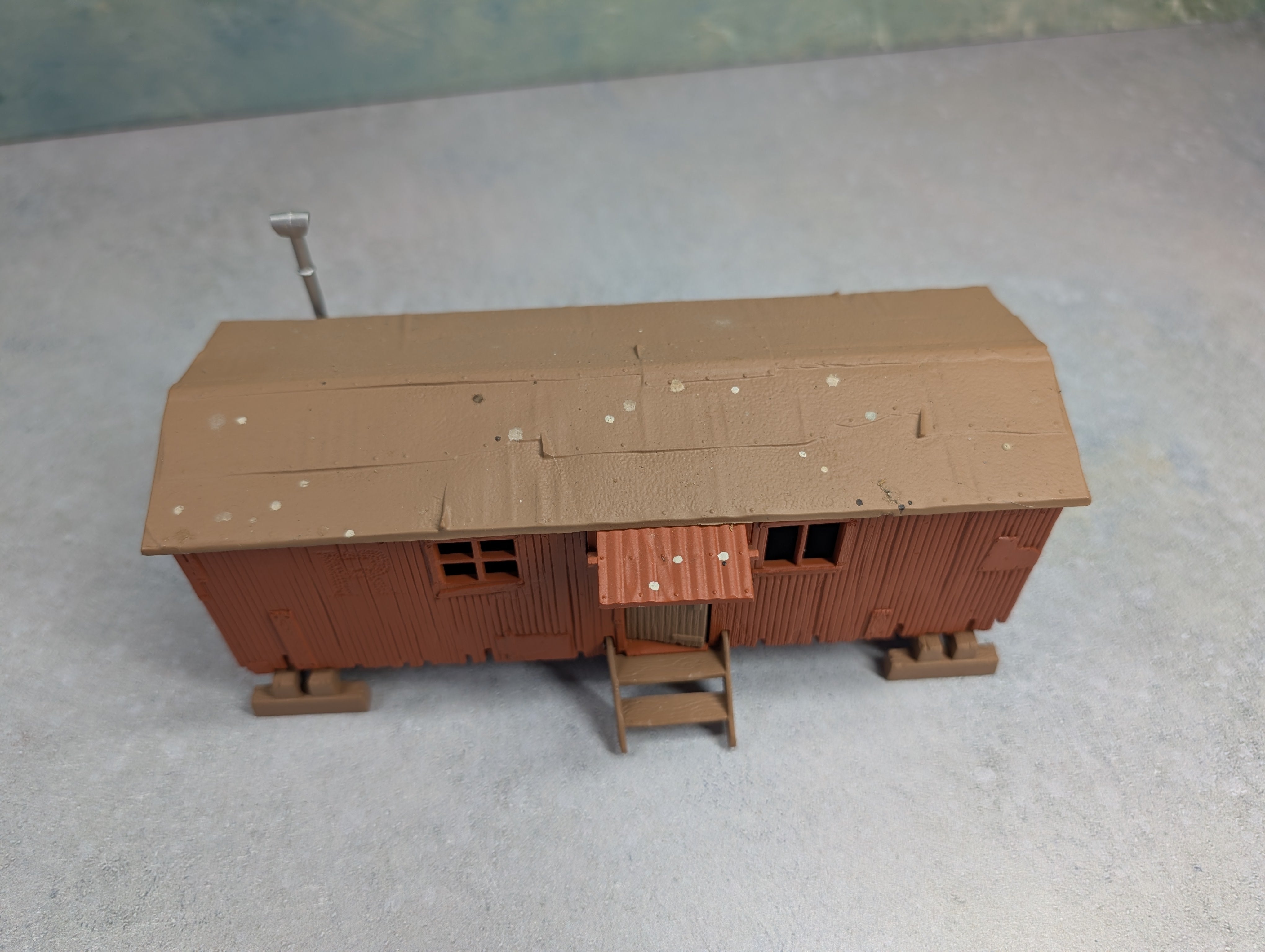 USED O Railroad Work Car Building