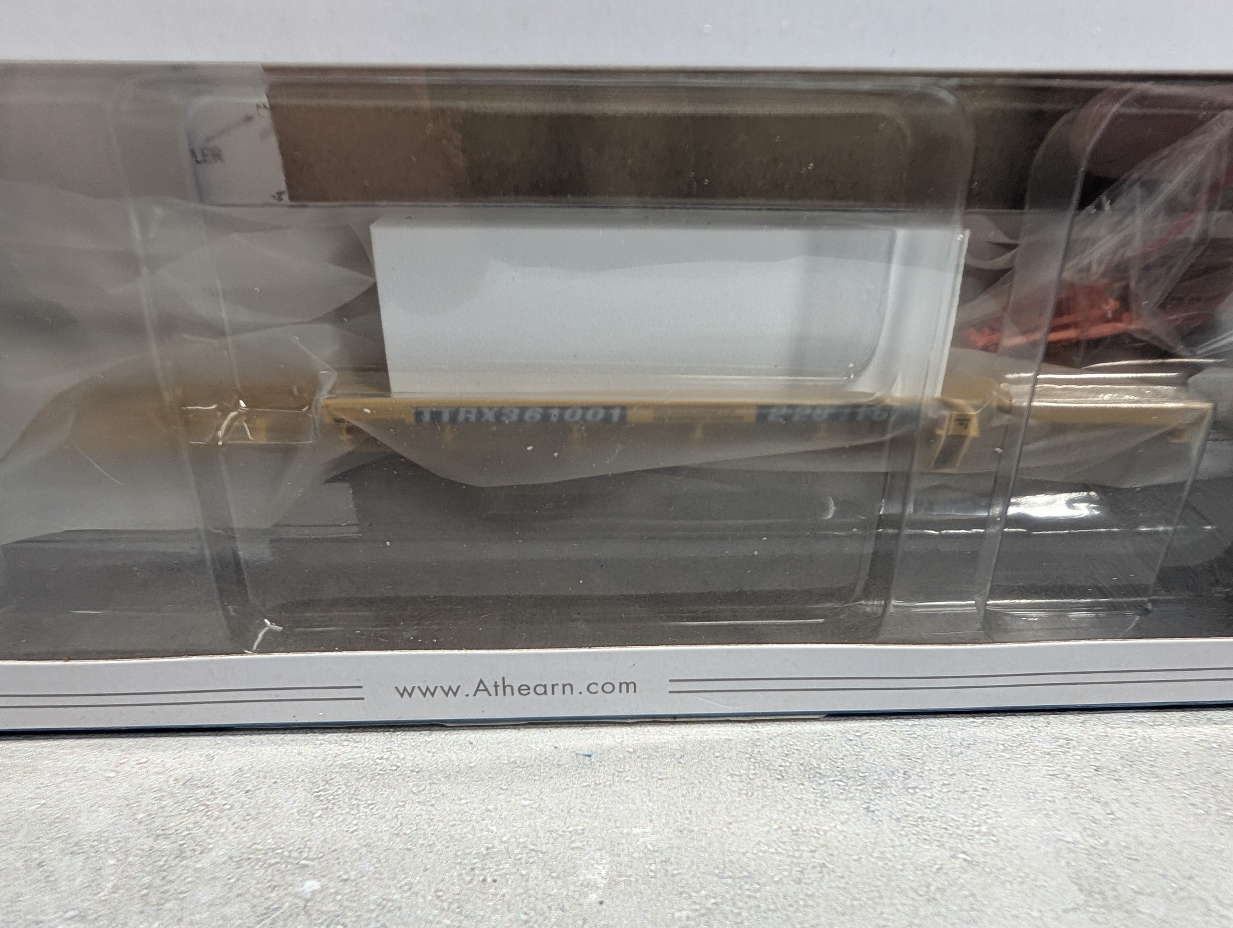 USED Athearn 64018 HO Scale Trinity 57' All-Purpose 3 Unit Spine Car TTX #361001