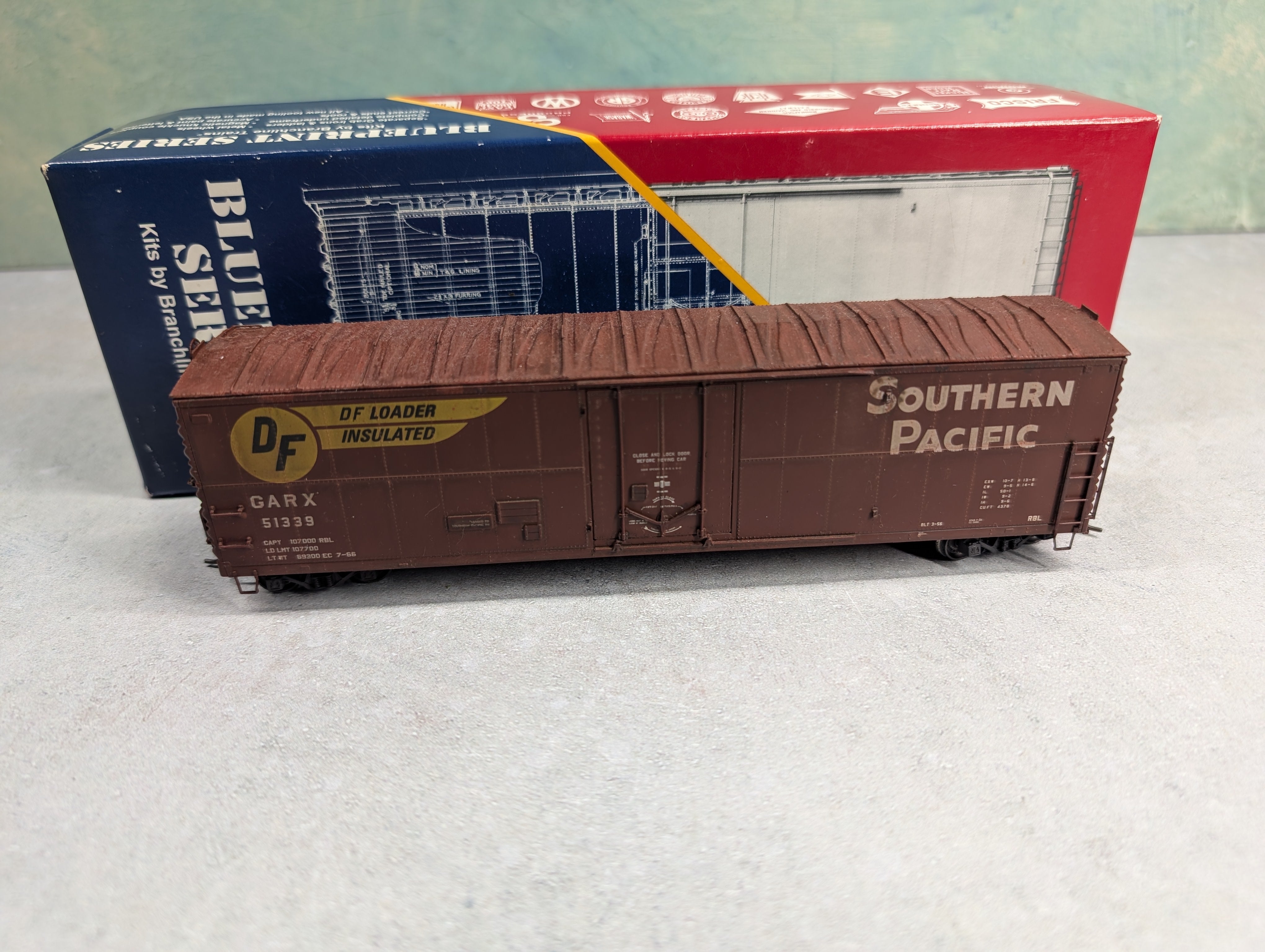 USED Branchline HO Scale 50' Plug Door Box Car Southern Pacific GARX #51339 Weathered