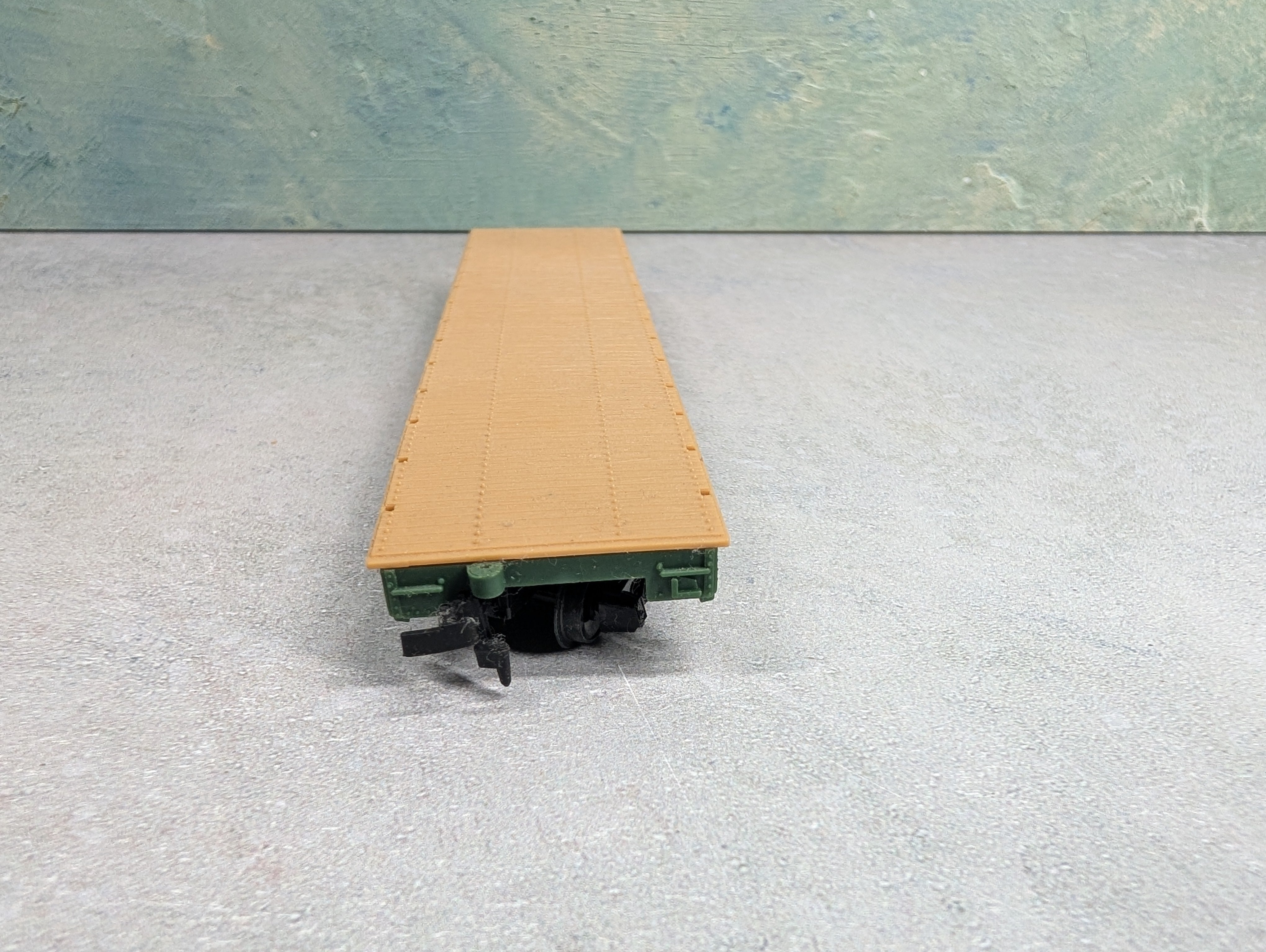 USED Tyco HO Scale Flat Car ATSF #90806
