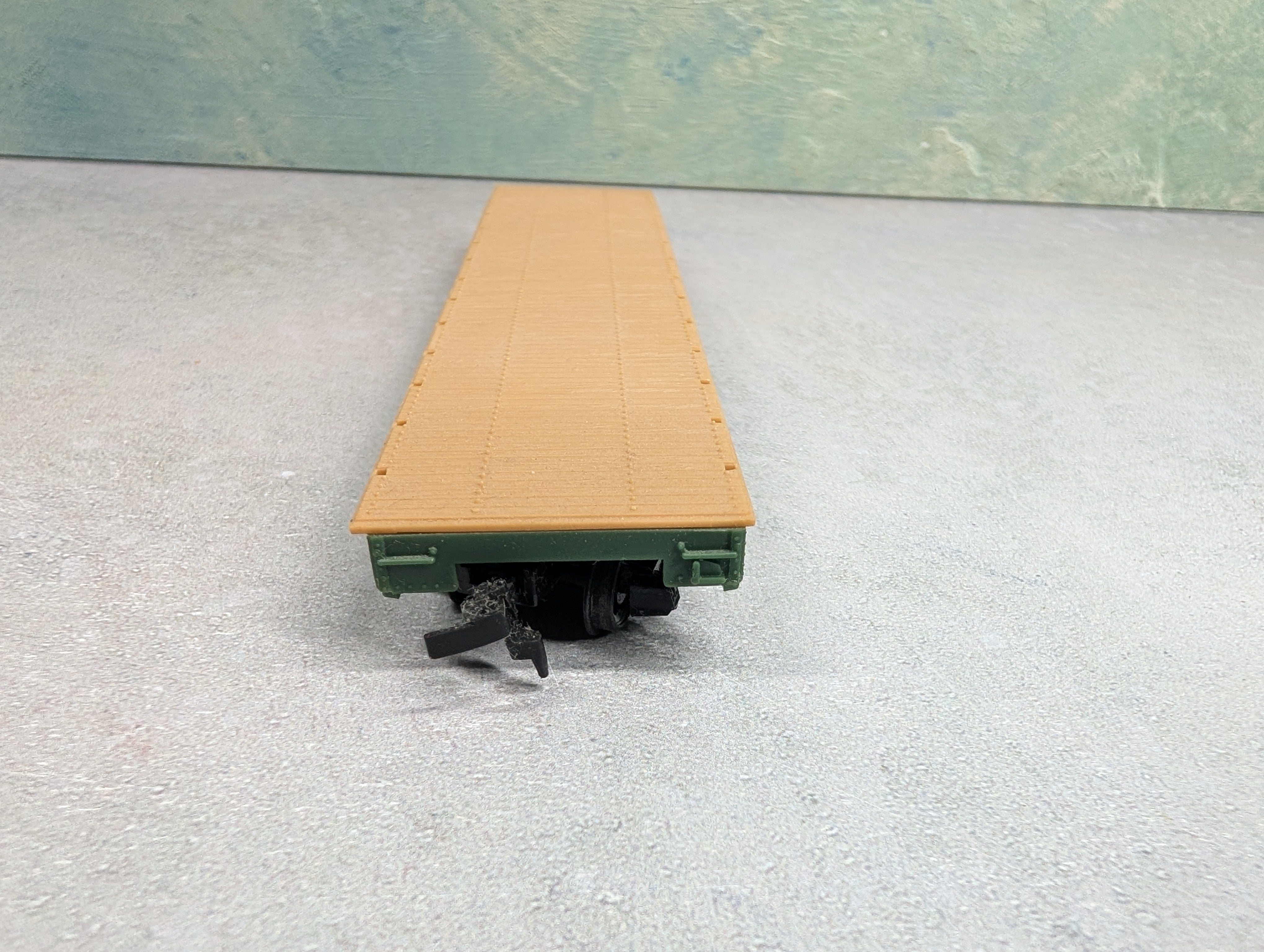 USED Tyco HO Scale Flat Car ATSF #90806