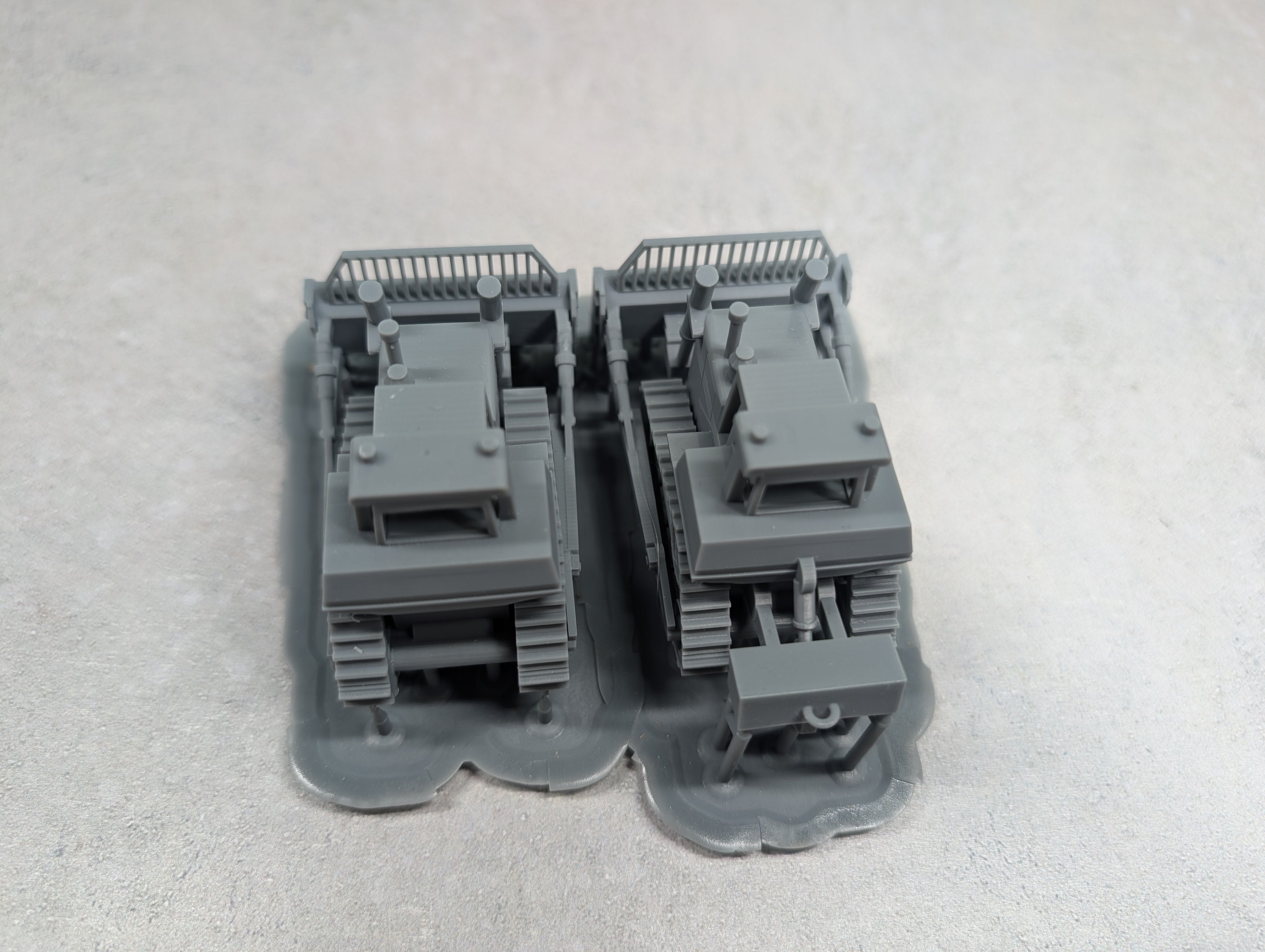Whistle Stop Models HO3001 HO Scale Large Dozers Set of 2, Resin 3D Printed, Highly Detailed