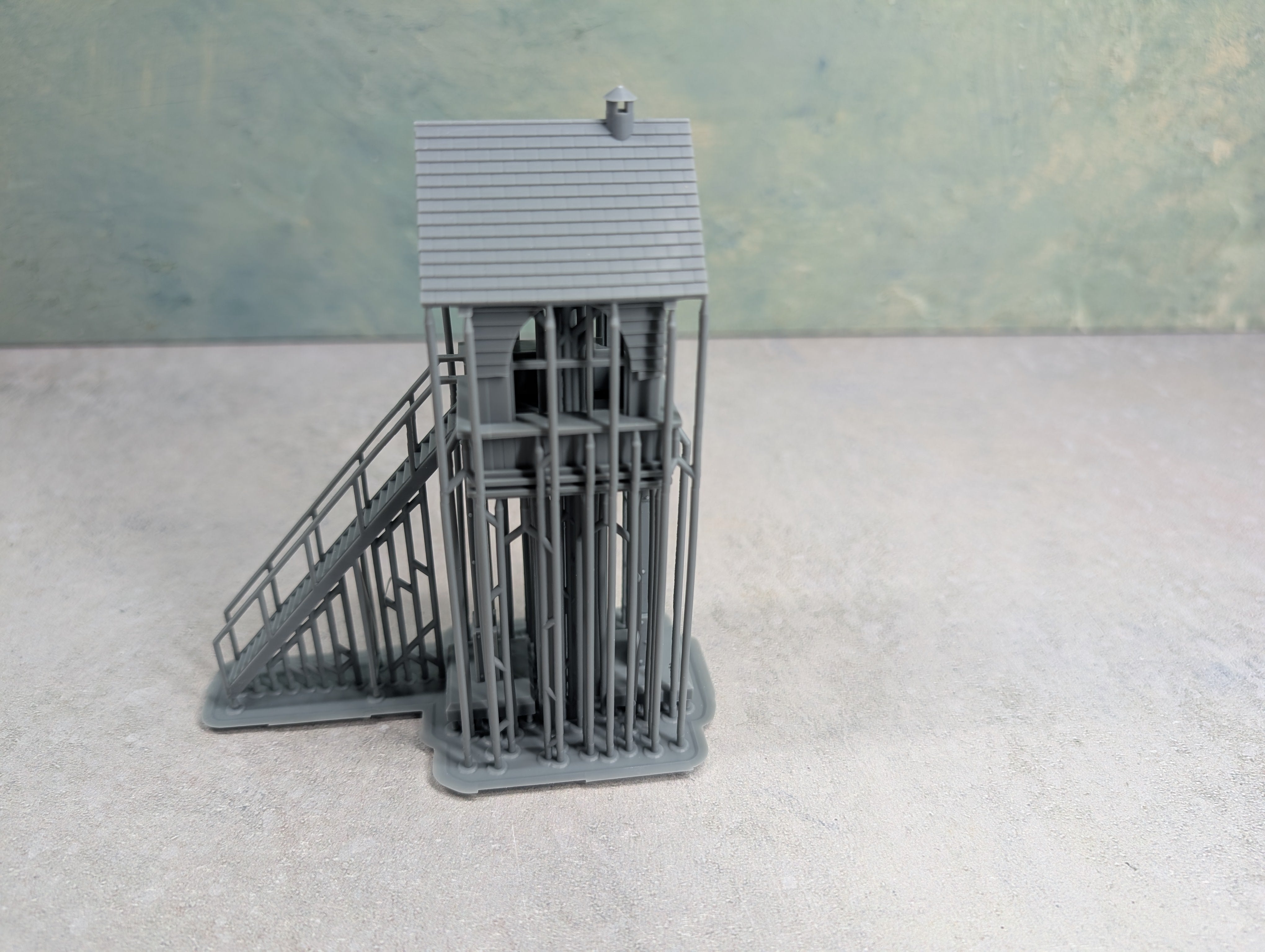 Whistle Stop Models HO7704 HO Scale Crossing Tower, Resin 3D Printed, Highly Detailed