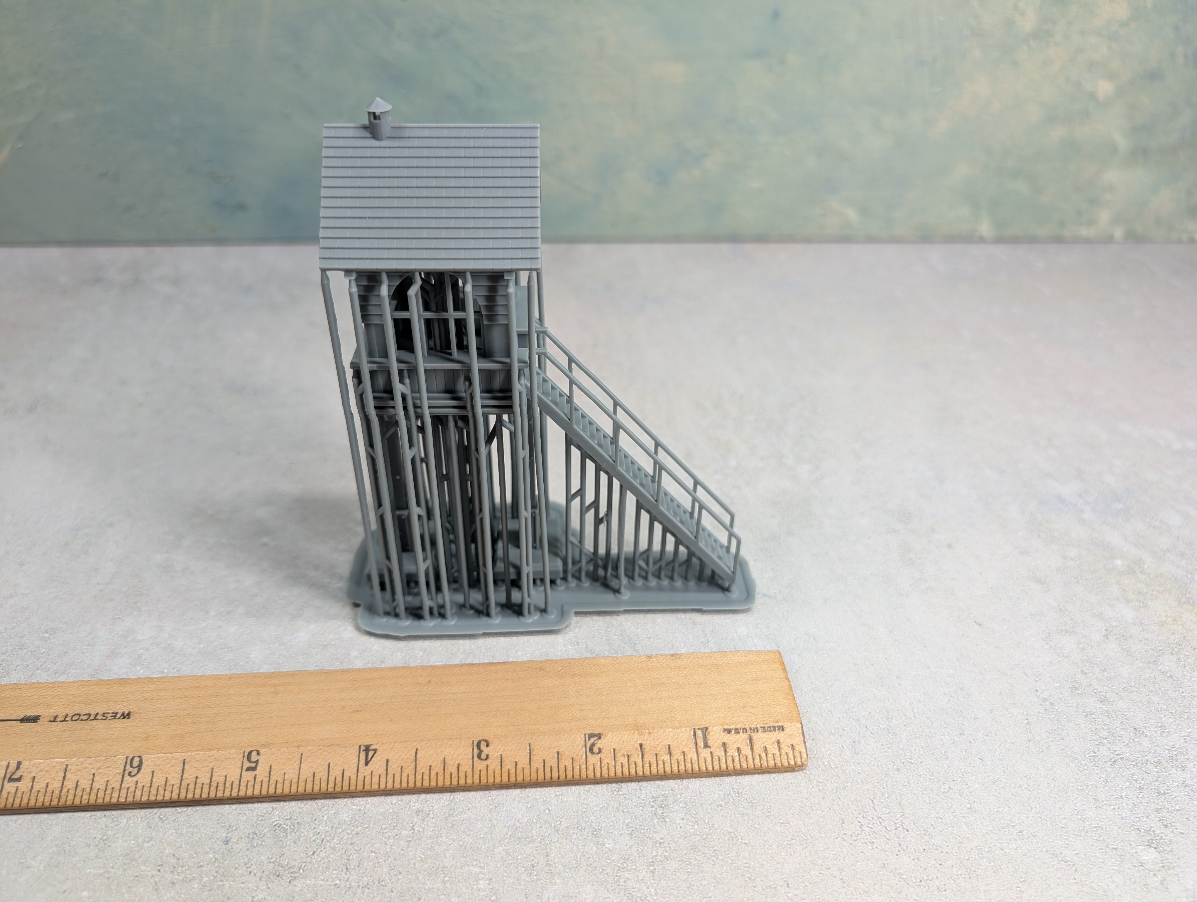 Whistle Stop Models HO7704 HO Scale Crossing Tower, Resin 3D Printed, Highly Detailed