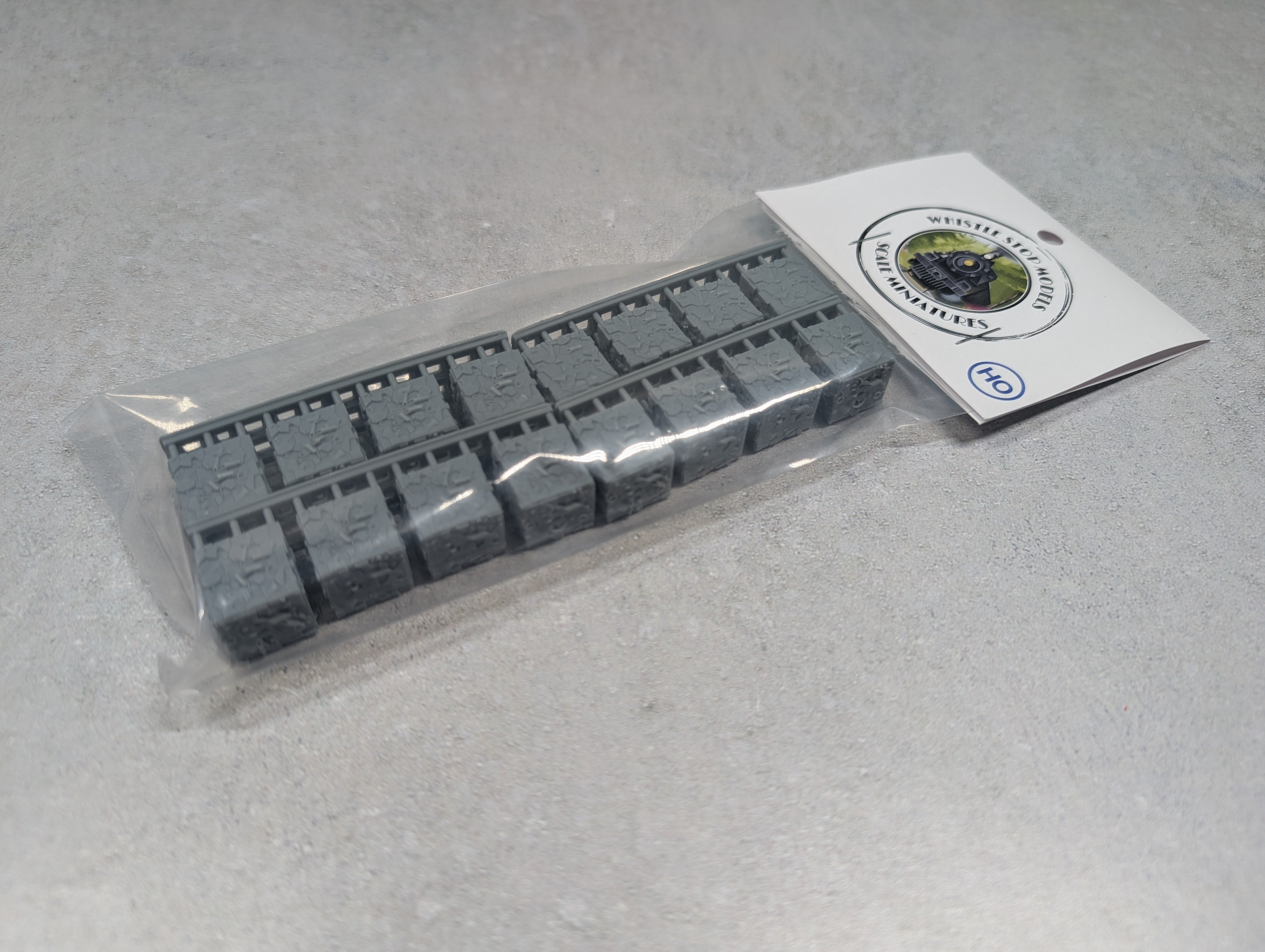 Whistle Stop Models HO9002 HO Scale Crushed Metal Scrap Load, Resin 3D Printed, Highly Detailed