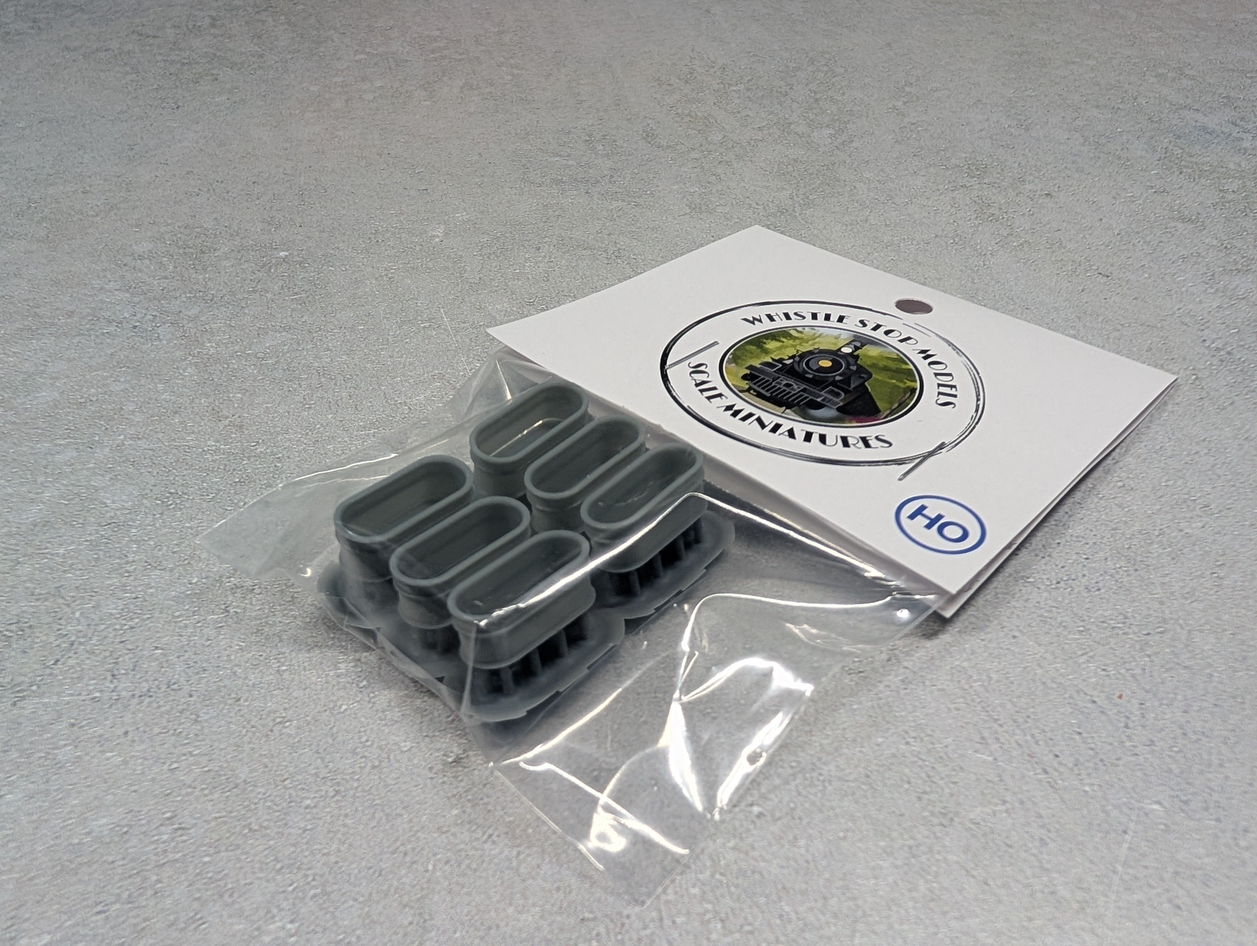 Whistle Stop Models HO8016 HO Scale Water Troughs, Resin 3D Printed, Highly Detailed (6 pcs)