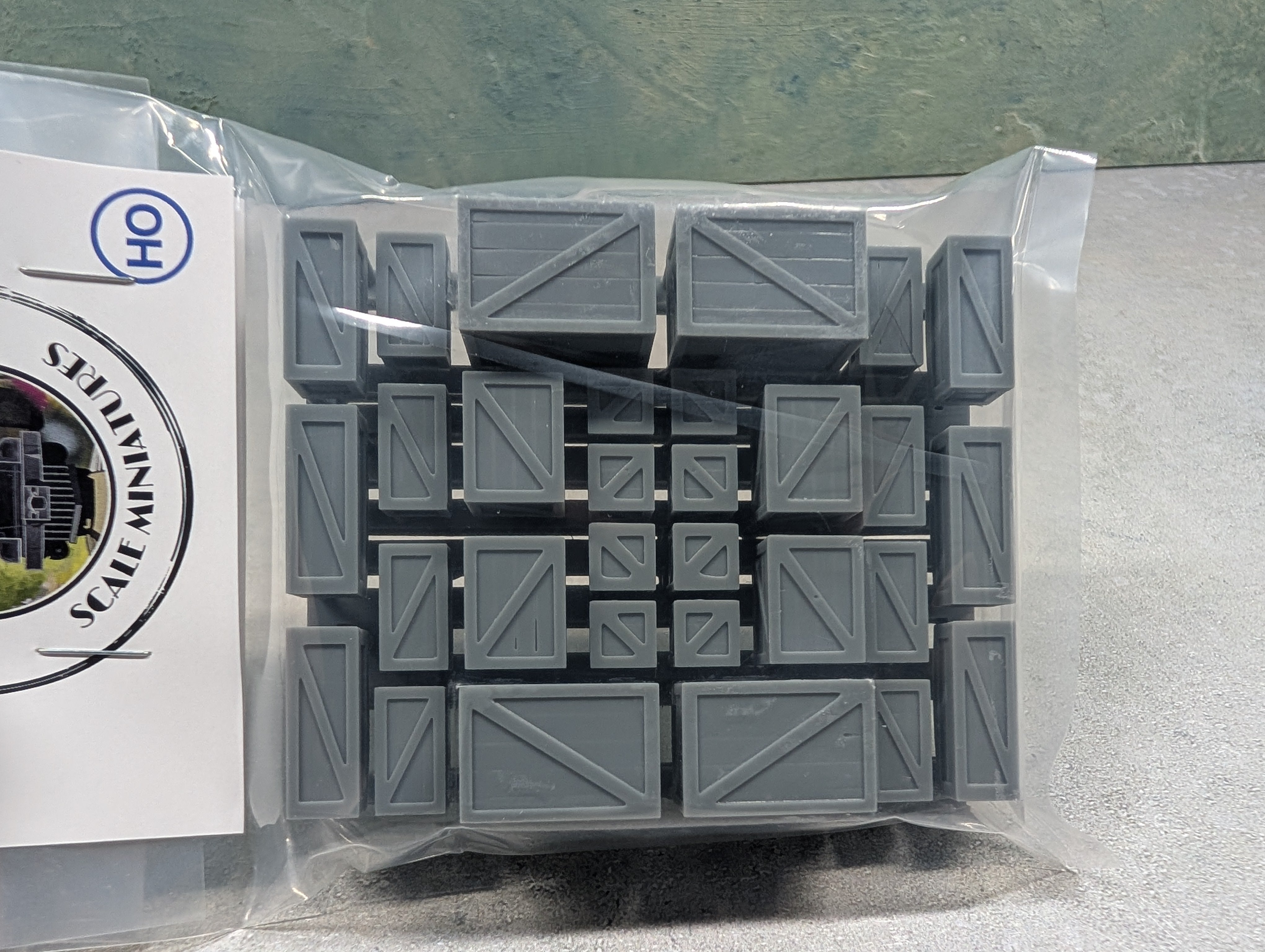 Whistle Stop Models HO1026 HO Scale Crates, Resin 3D Printed, Highly Detailed (30 pcs)
