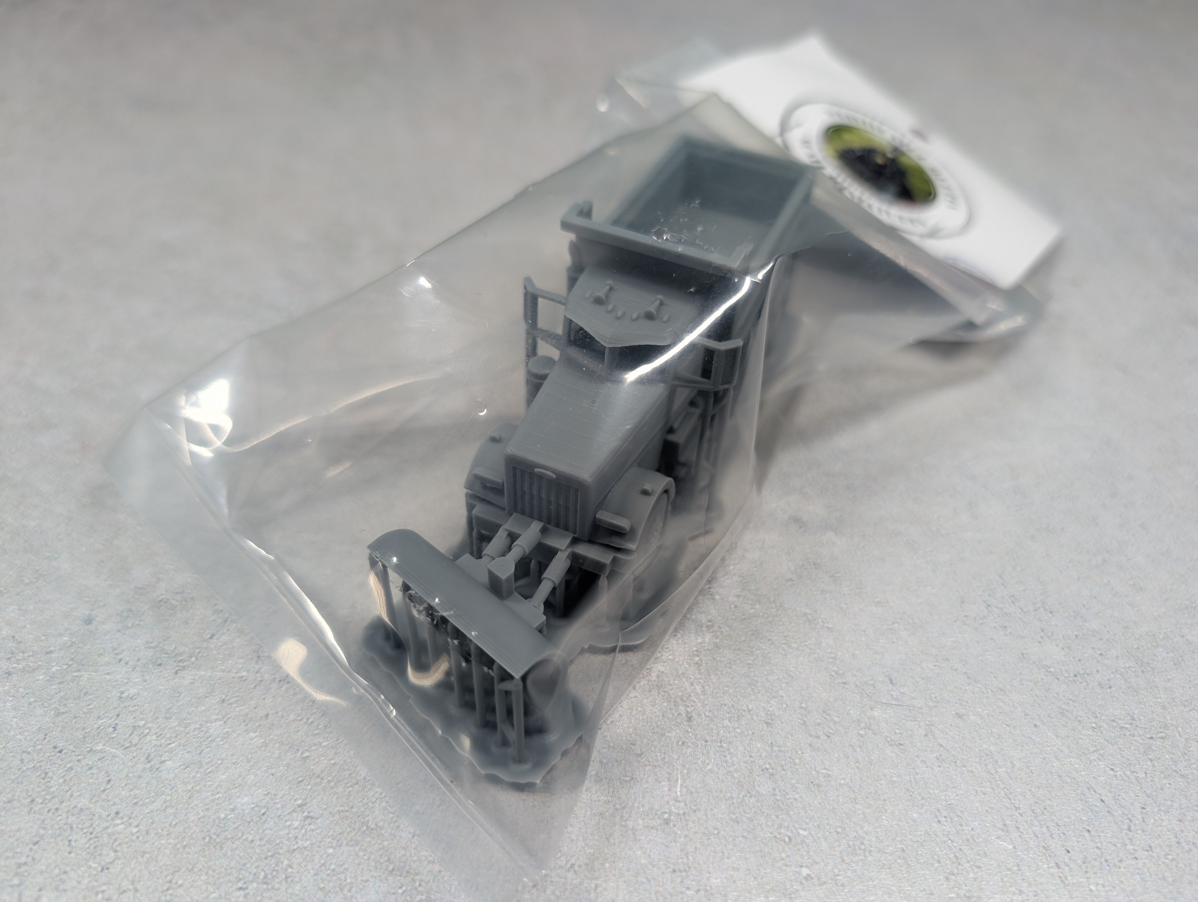 Whistle Stop Models HO3018 HO Scale Snow Plow Truck, Resin 3D Printed, Highly Detailed