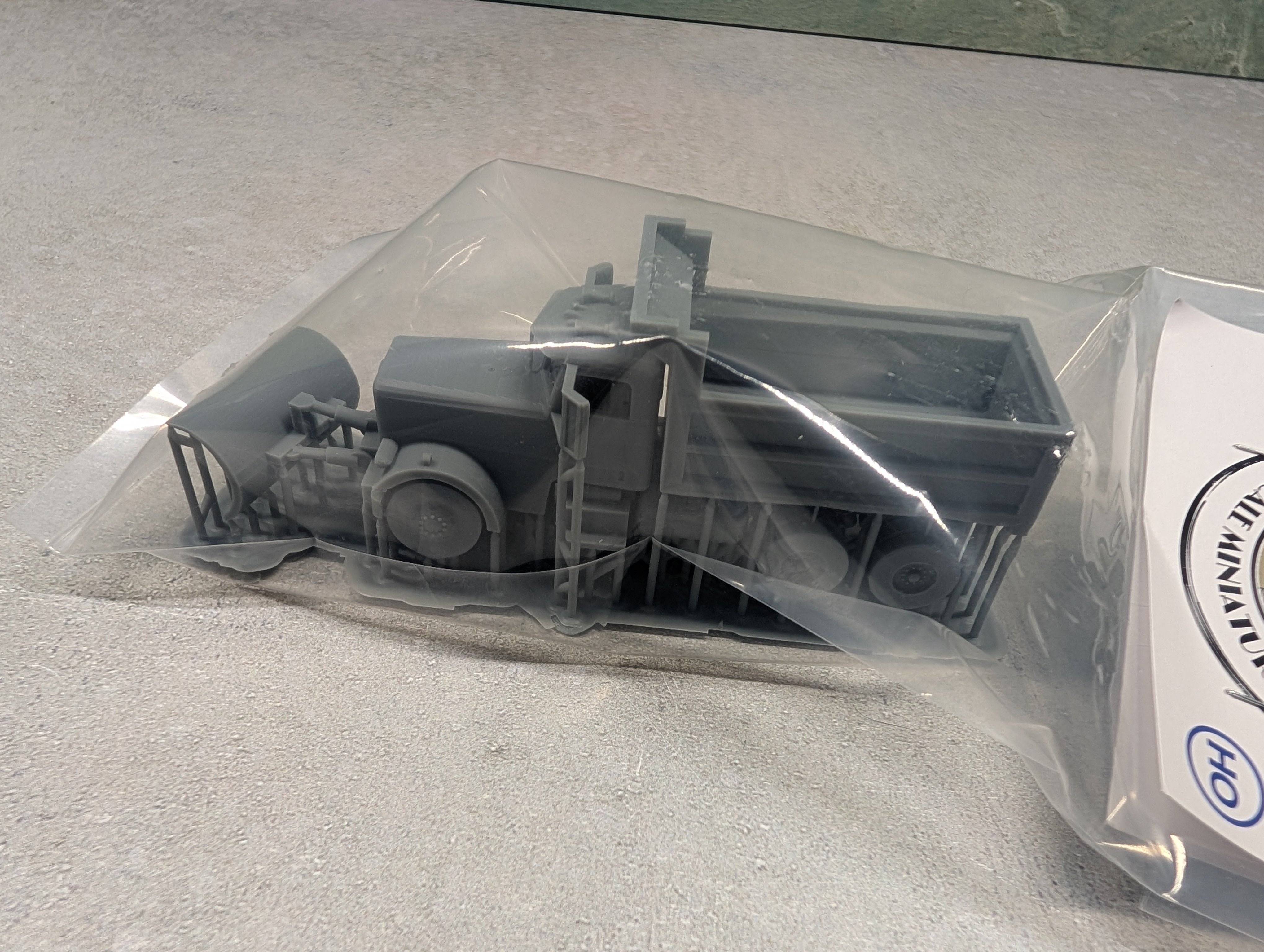 Whistle Stop Models HO3018 HO Scale Snow Plow Truck, Resin 3D Printed, Highly Detailed