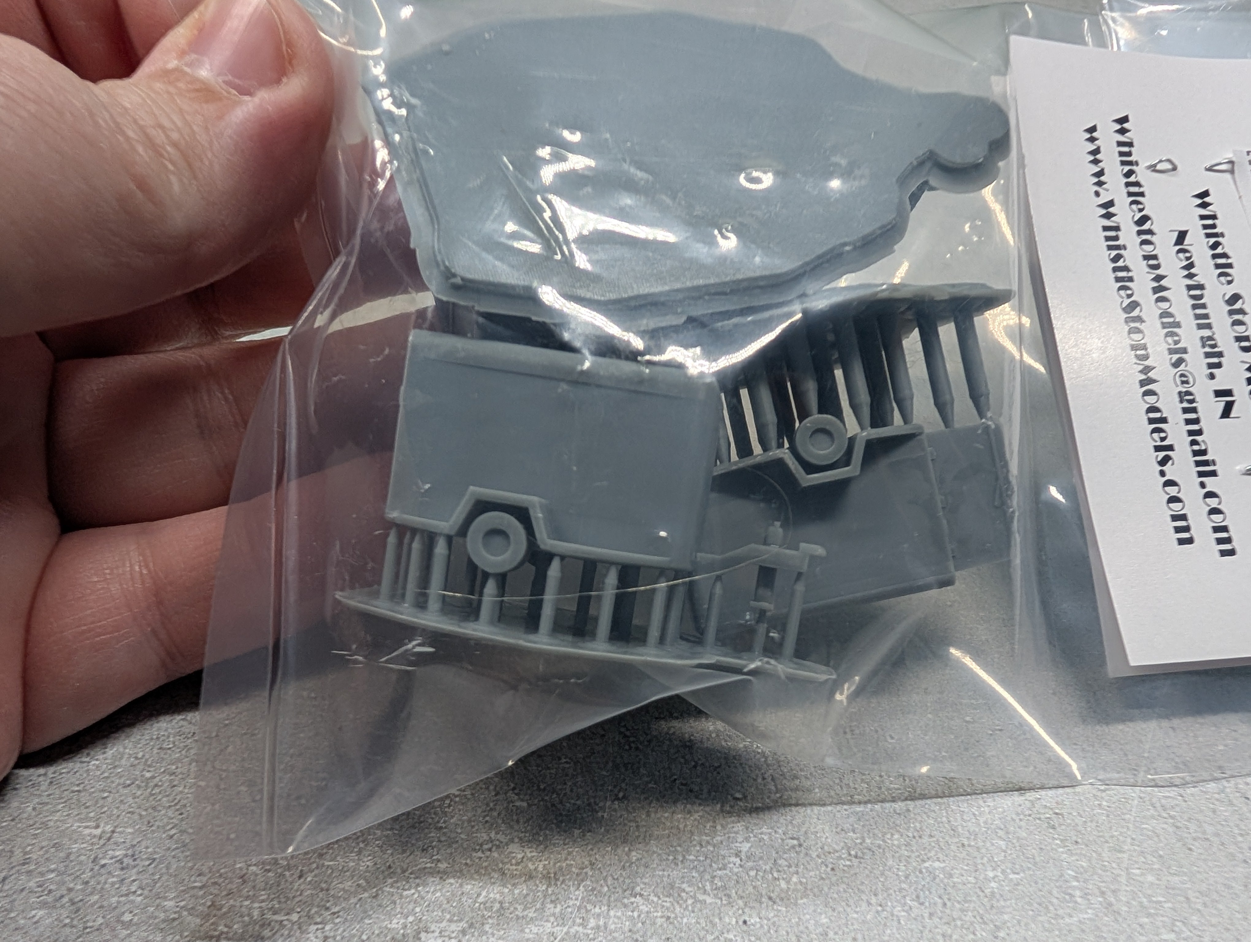 Whistle Stop Models HO3023 HO Scale Set of 3 U-Haul Trailers, Resin 3D Printed, Highly Detailed