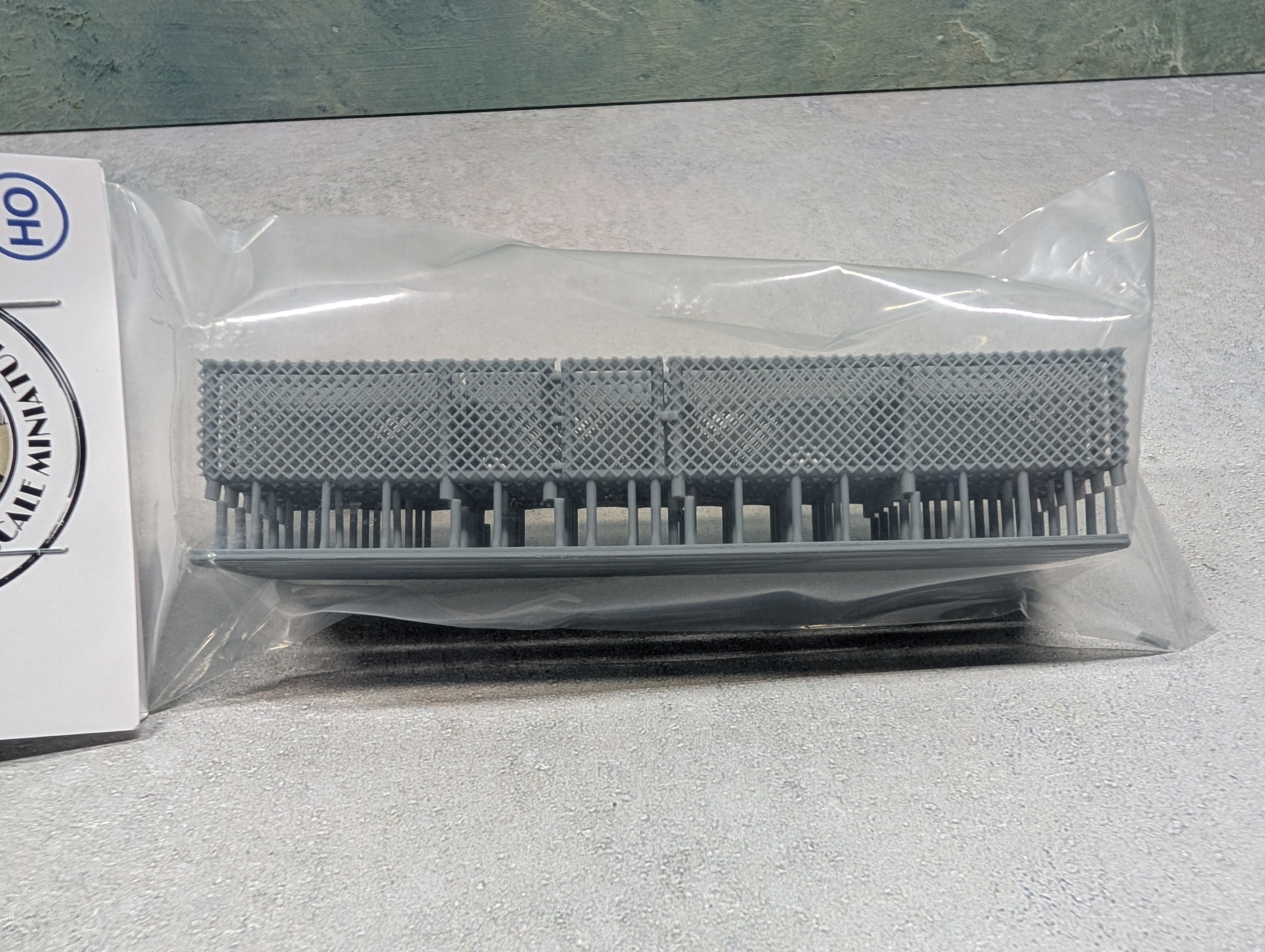 Whistle Stop Models HO2008 HO Scale Residential Chainlink Fence, Resin 3D Printed, Highly Detailed