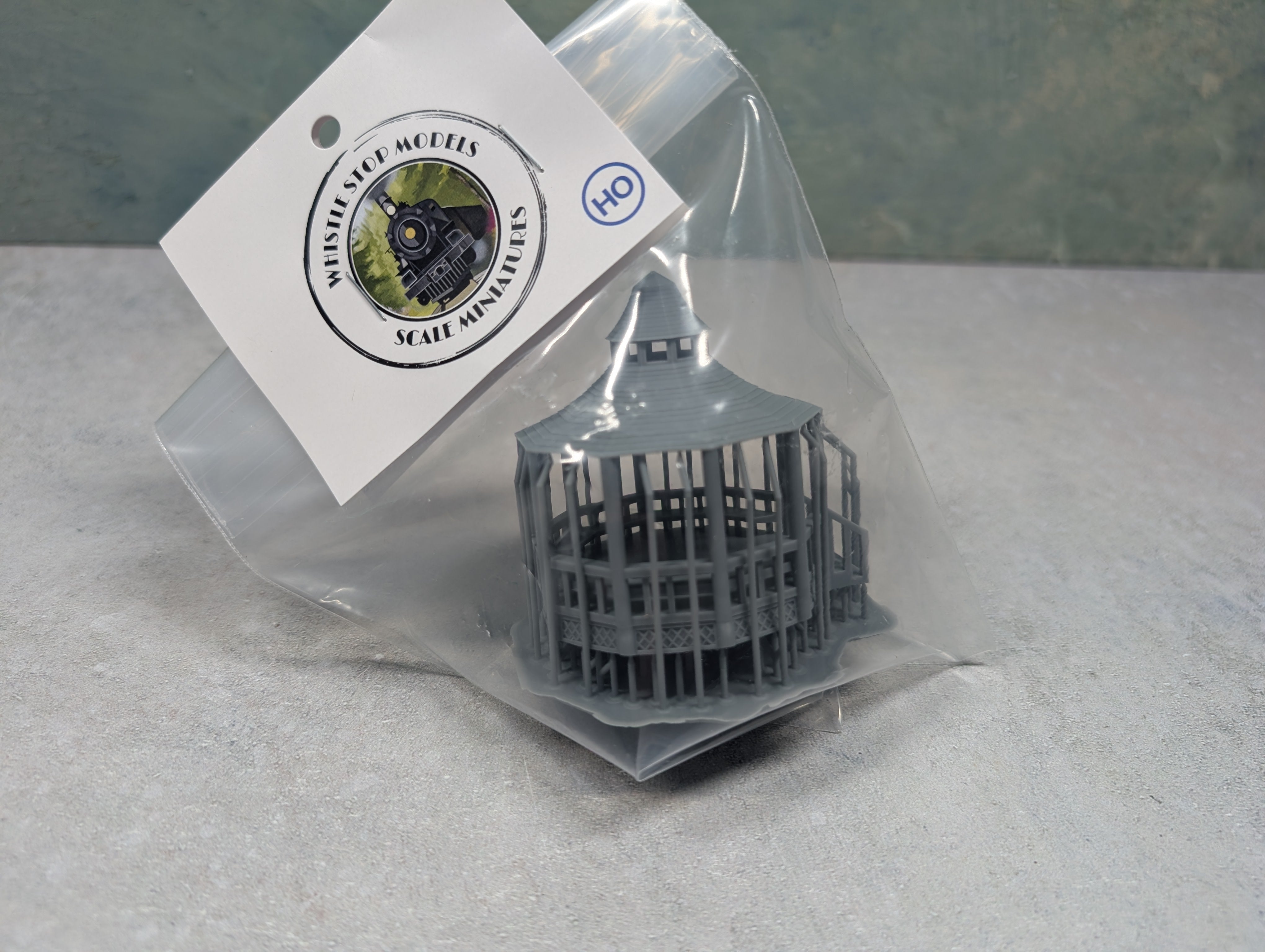 Whistle Stop Models HO6009 HO Scale Gazebo, Resin 3D Printed, Highly Detailed