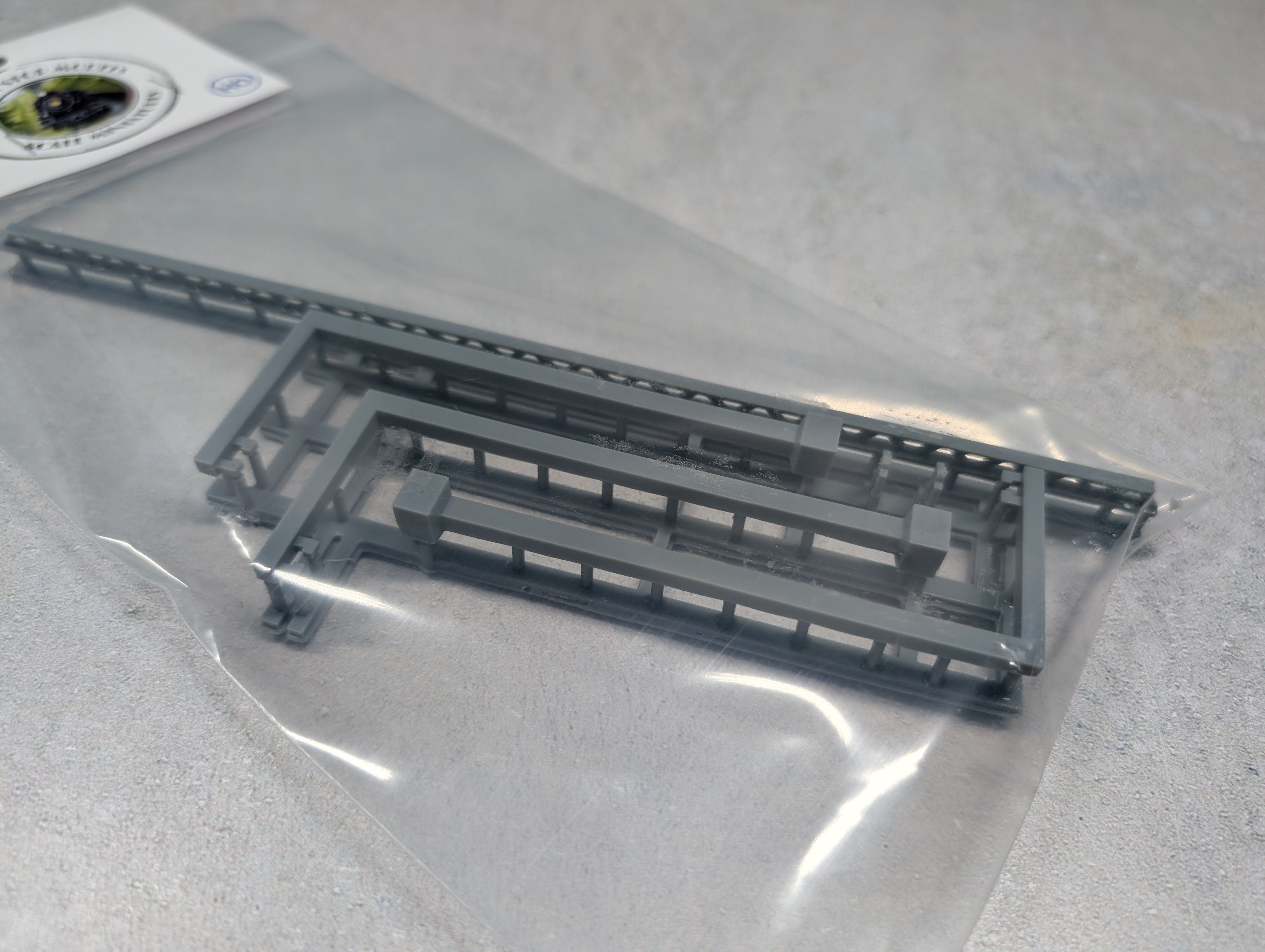 Whistle Stop Models HO7002 HO Scale Single Track Safety Tie-Off, Resin 3D Printed, Highly Detailed