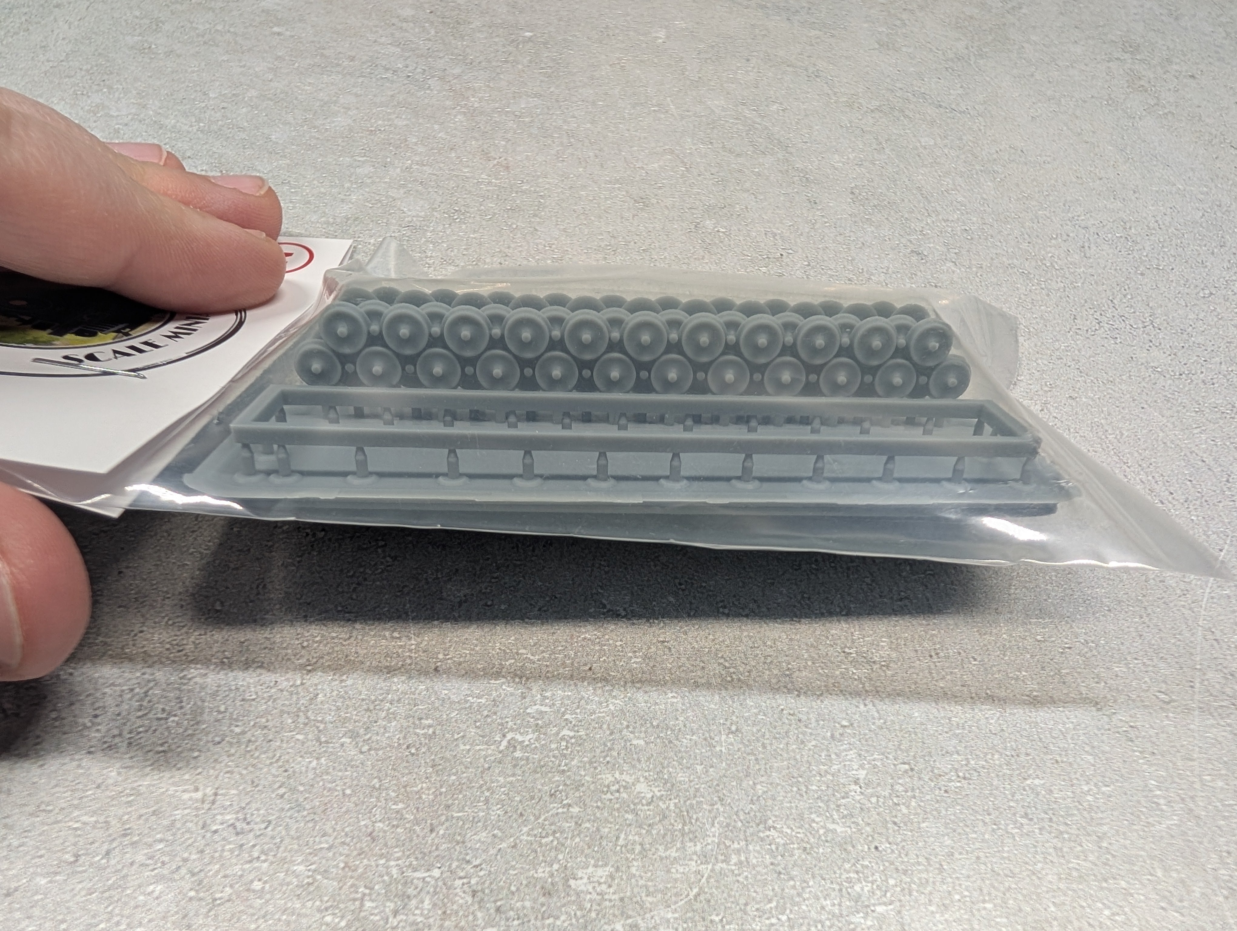 Whistle Stop Models N9009 N Scale Wheel Set Flat Car Load, Resin 3D Printed, Highly Detailed