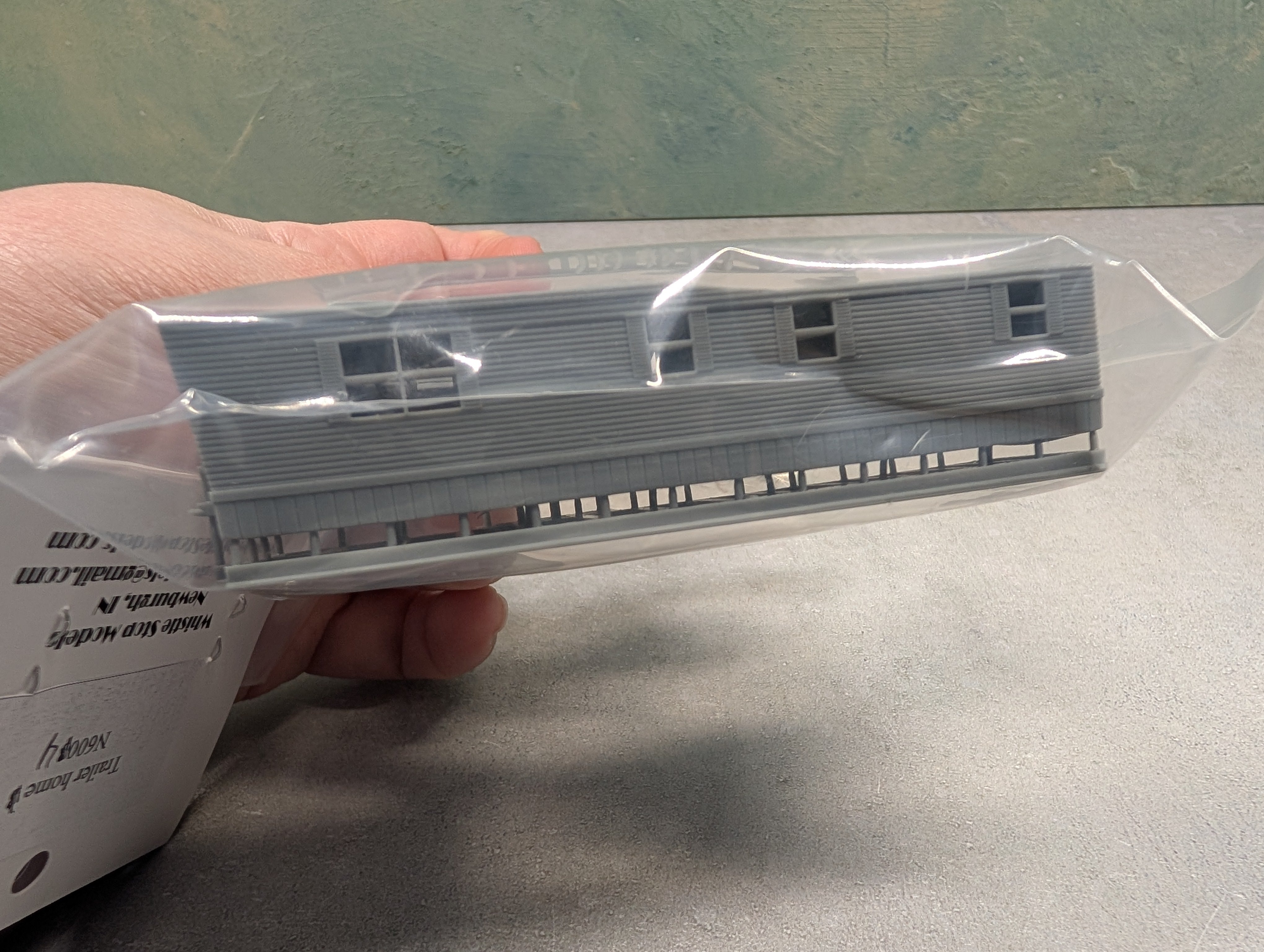 Whistle Stop Models N6004 N Scale Trailer Home Design 4, Resin 3D Printed, Highly Detailed