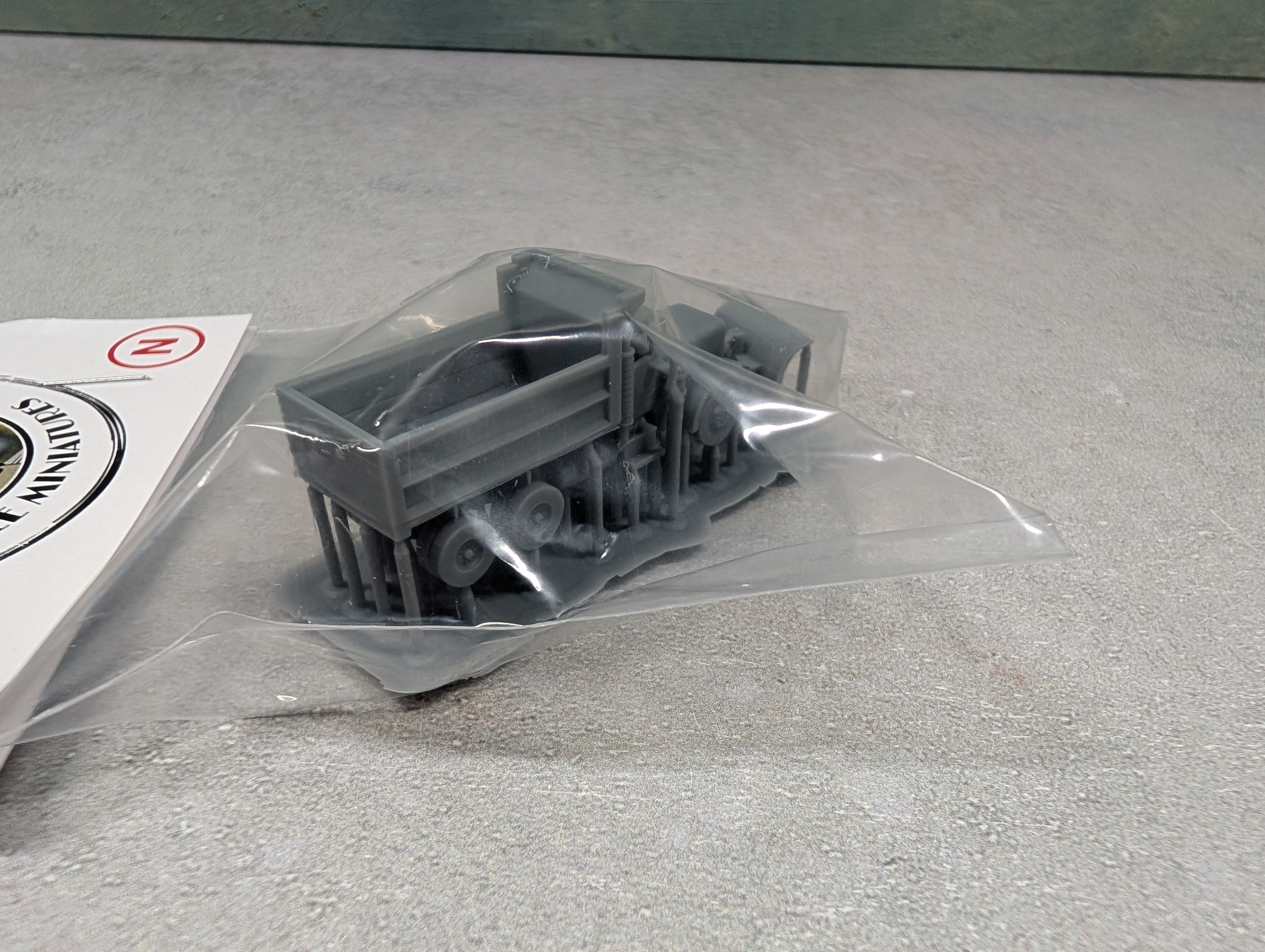 Whistle Stop Models N3018 N Scale Snow Plow Truck, Resin 3D Printed, Highly Detailed