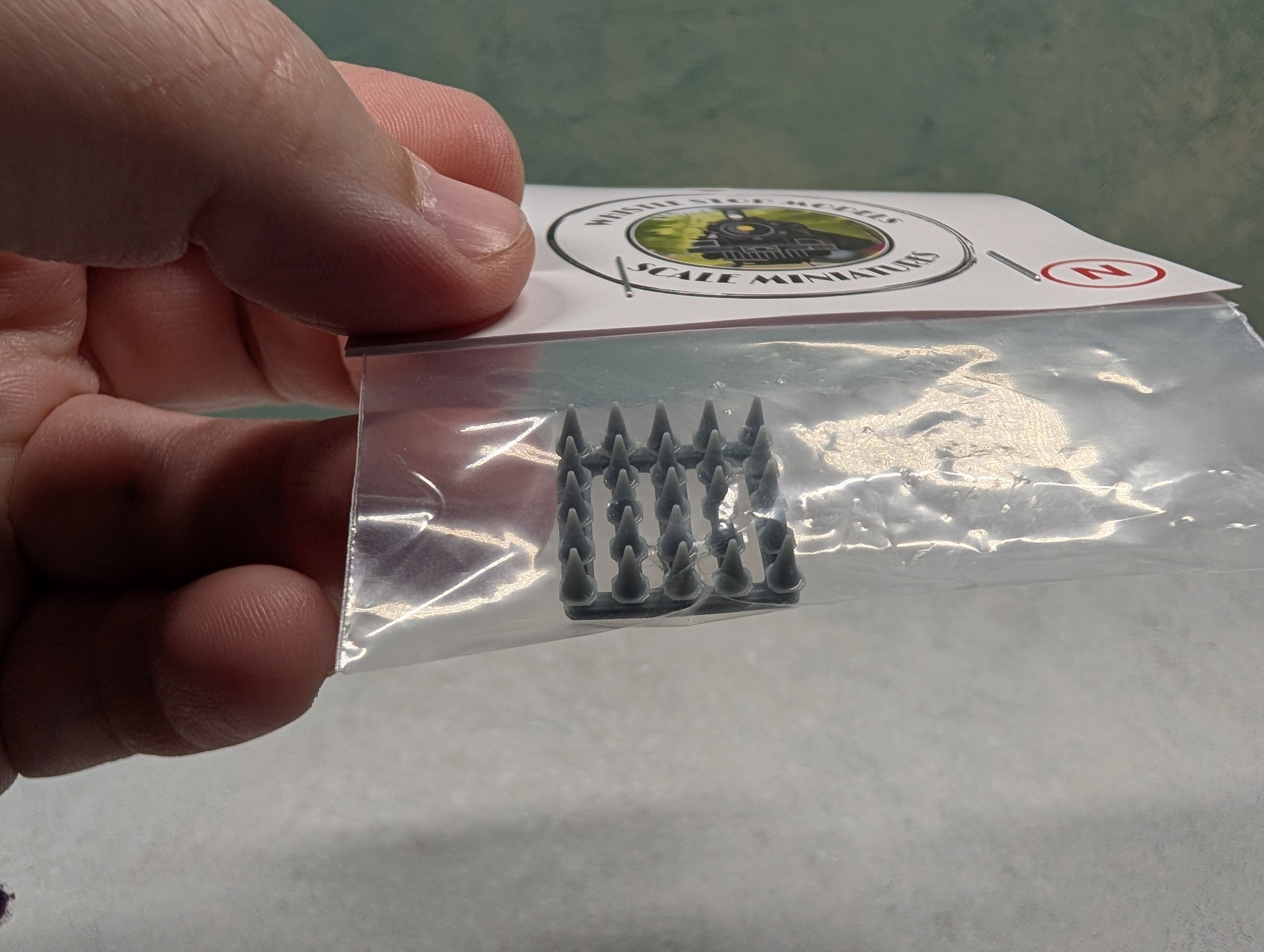 Whistle Stop Models N2209 N Scale 25 Road Cones, Resin 3D Printed, Highly Detailed