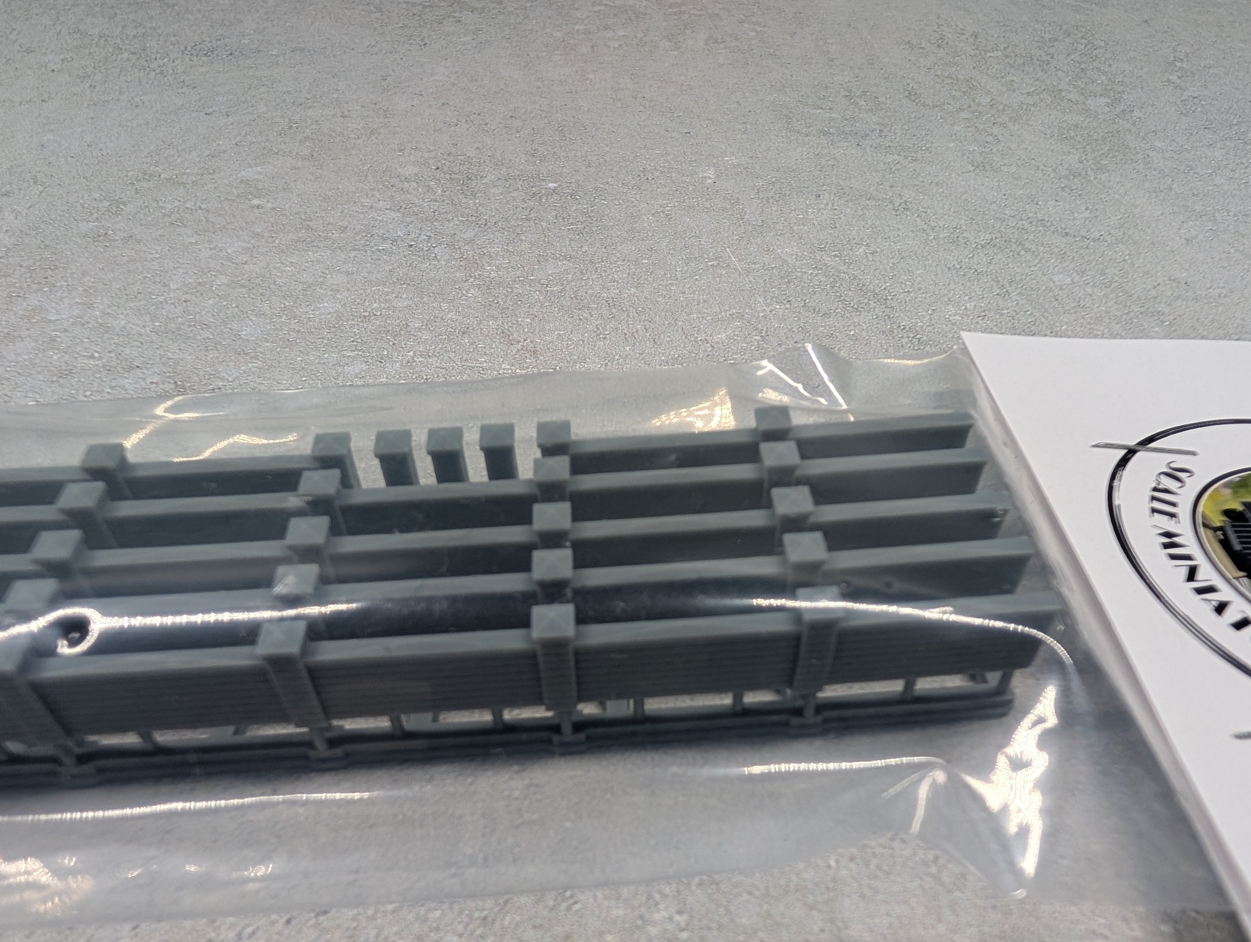 Whistle Stop Models N2000 N Scale Brick Wall Fence, Resin 3D Printed, Highly Detailed